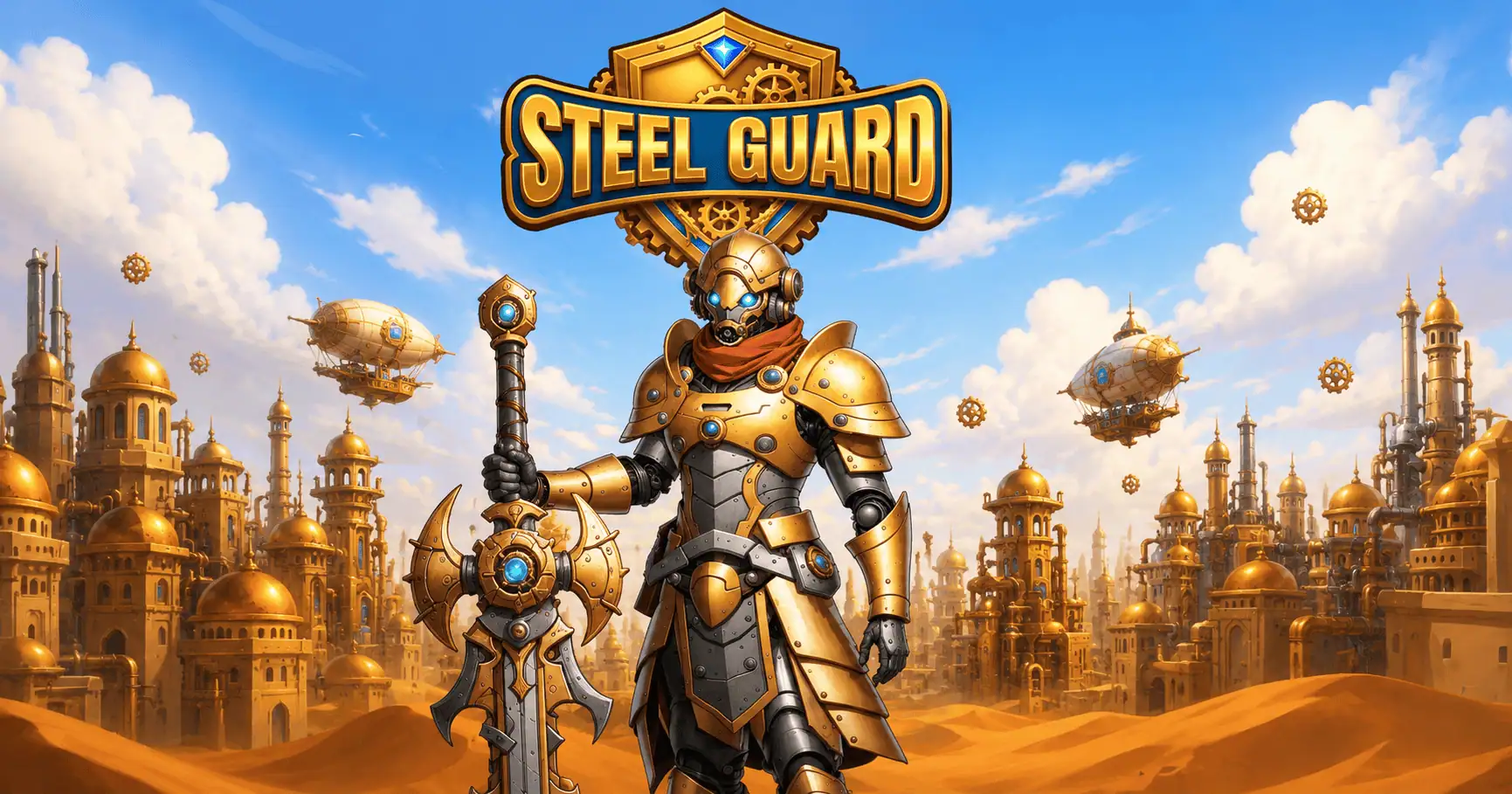 Steel Guard Slot Free Play by Arcadia Gaming slot cover image