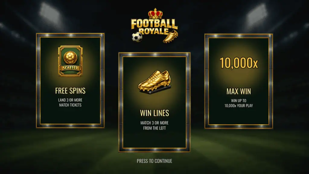 Avastudio football royale intro screen