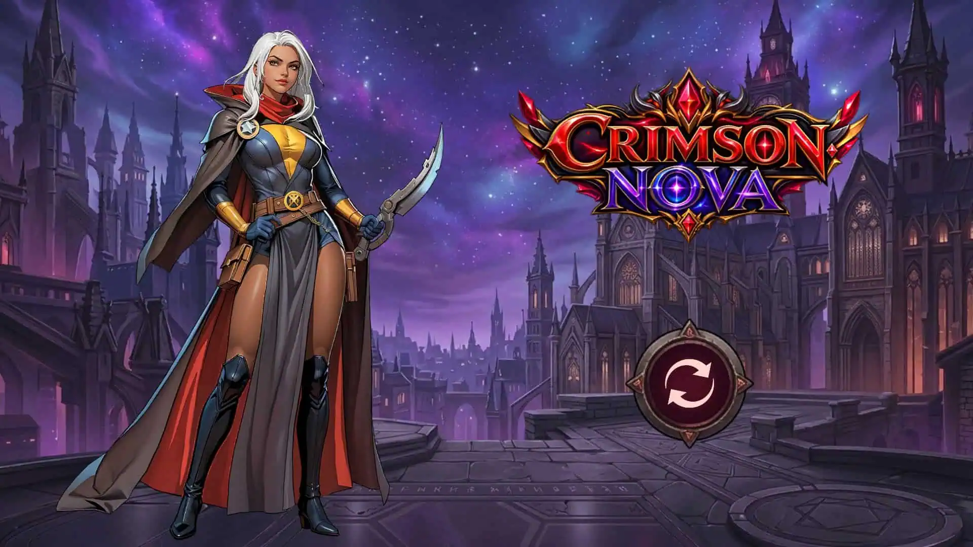 Crimson Nova slot intro screen