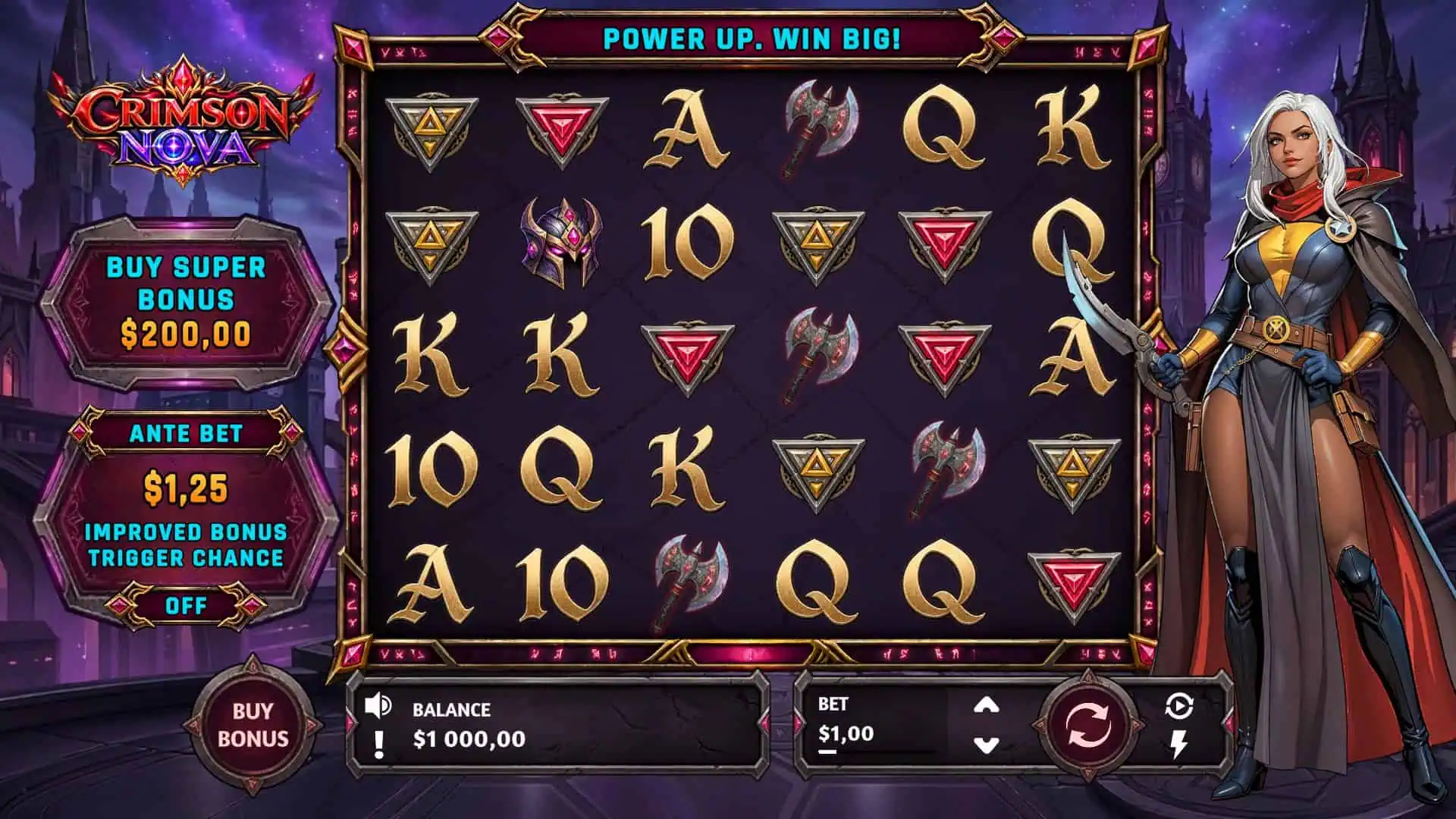 Crimson Nova slot gameplay reels