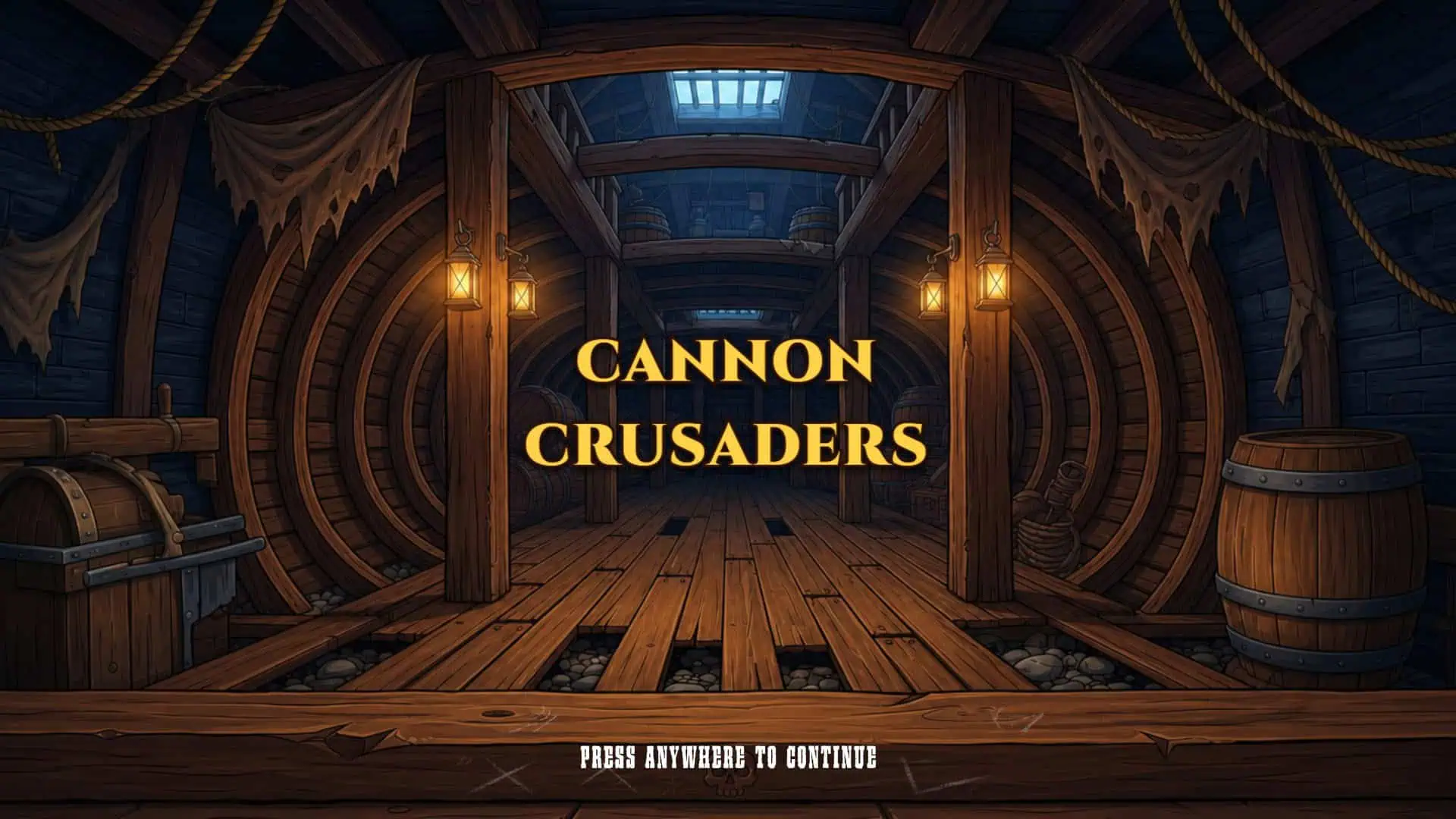Cannon Crusaders slot intro screen