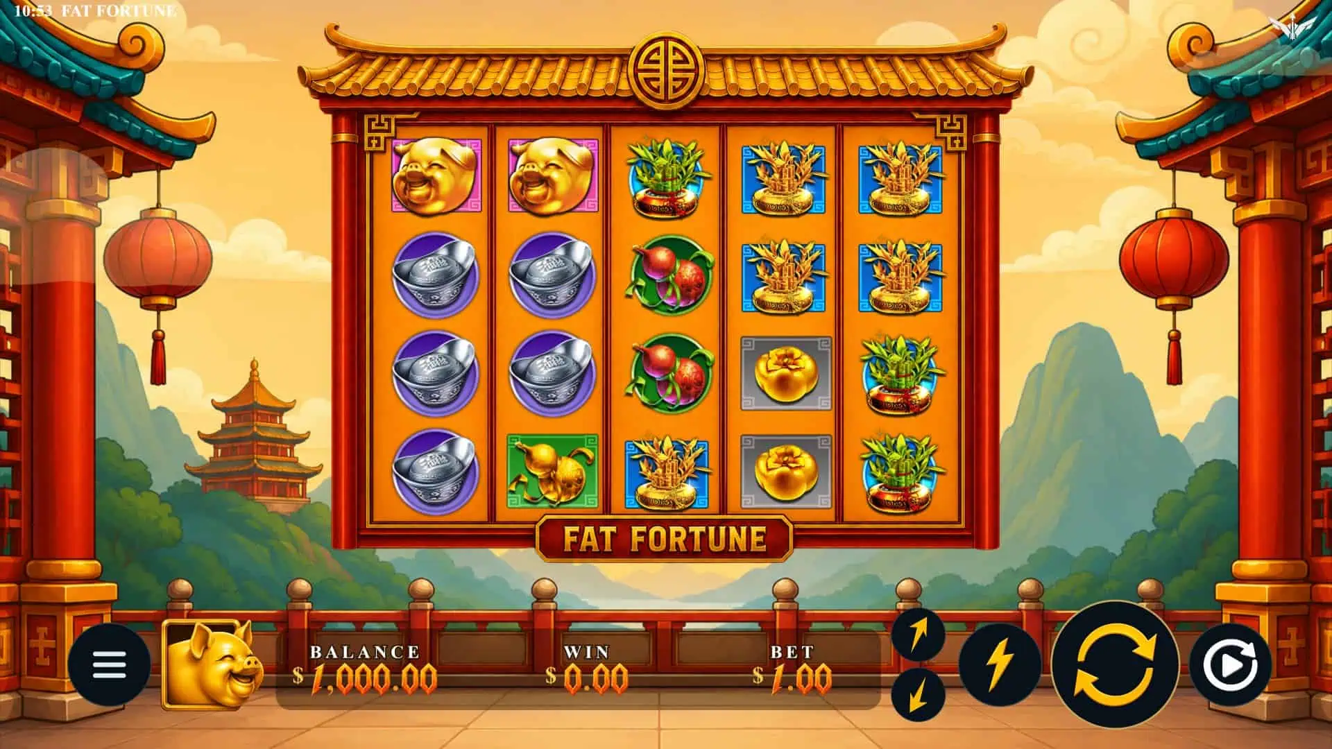 Fat Fortune slot gameplay reels