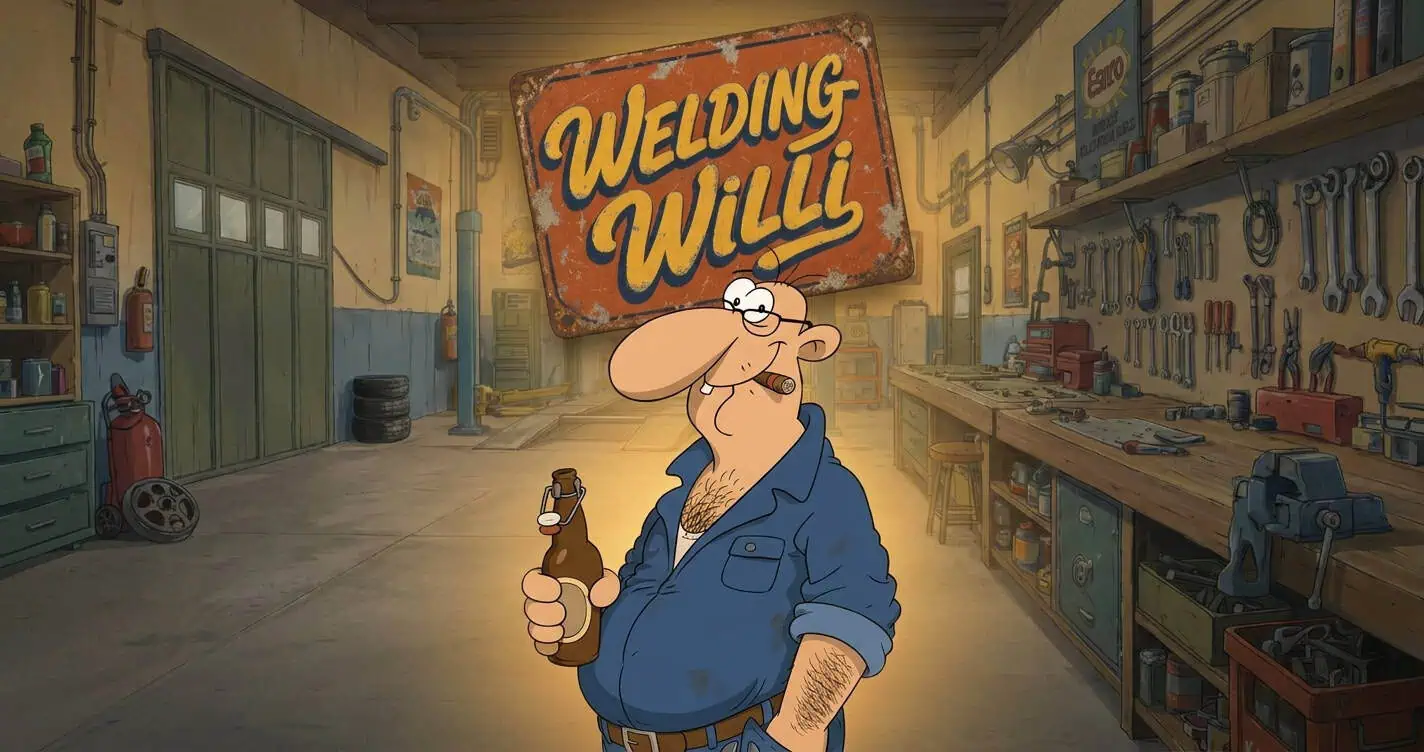 Welding Willi Slot Demo by Bareknuckle slot cover image