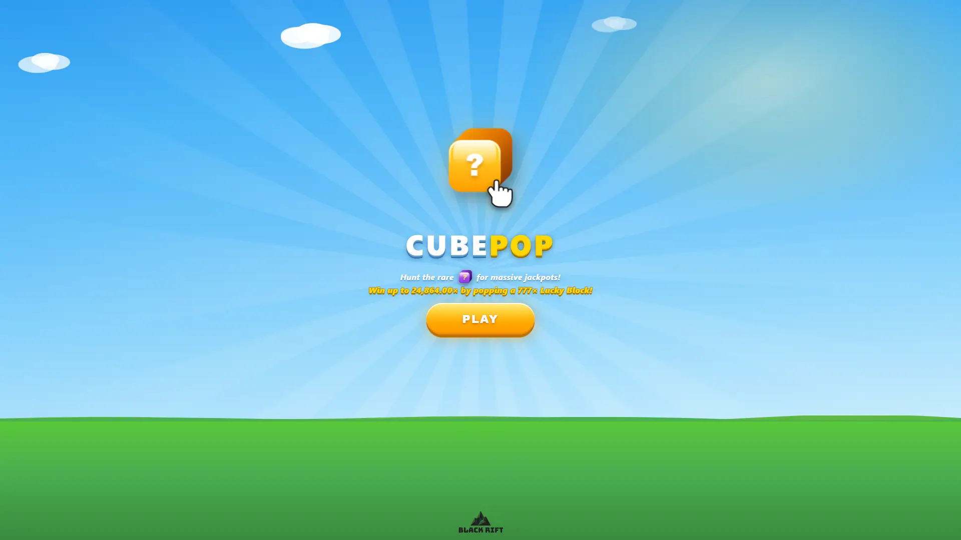 CubePop slot intro screen