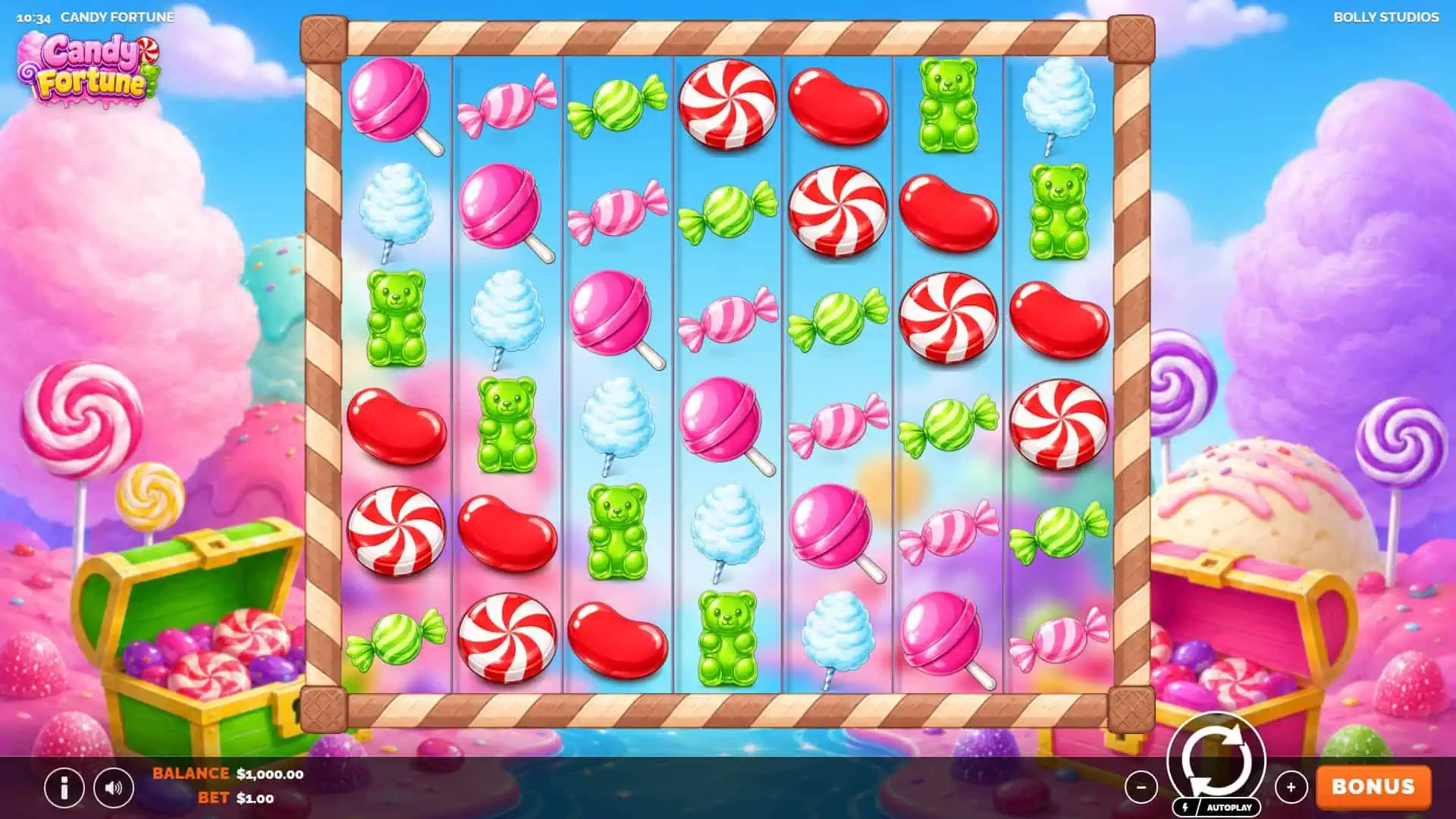 Candy Fortune slot gameplay reels