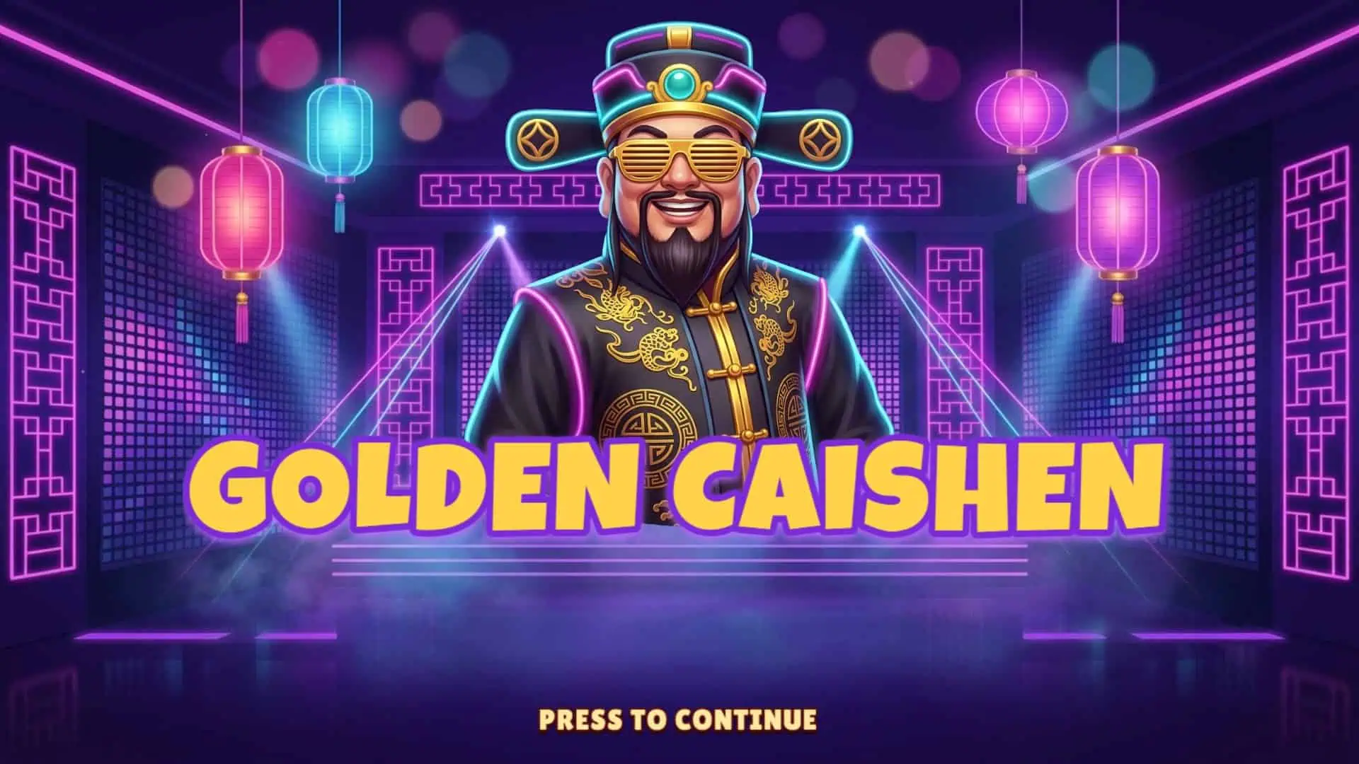 Golden Caishen slot intro screen