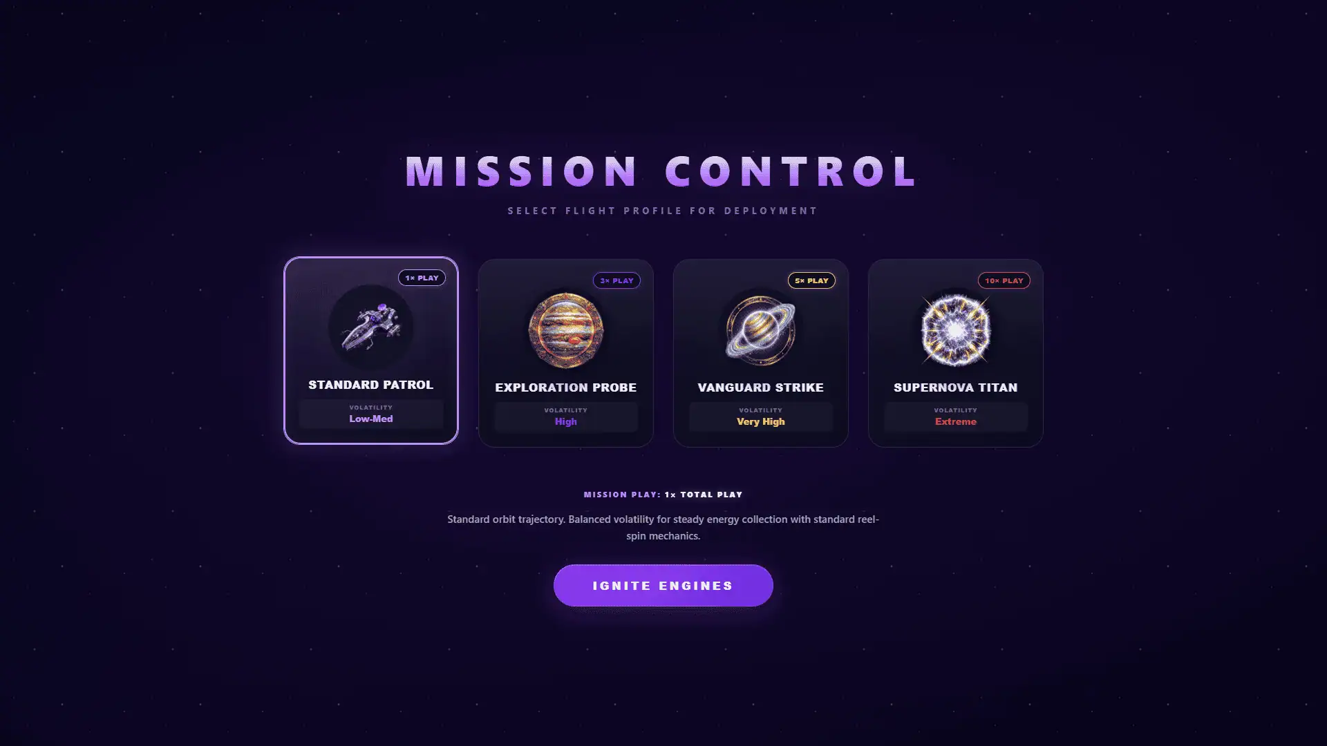 Stellar Spark slot intro screen
