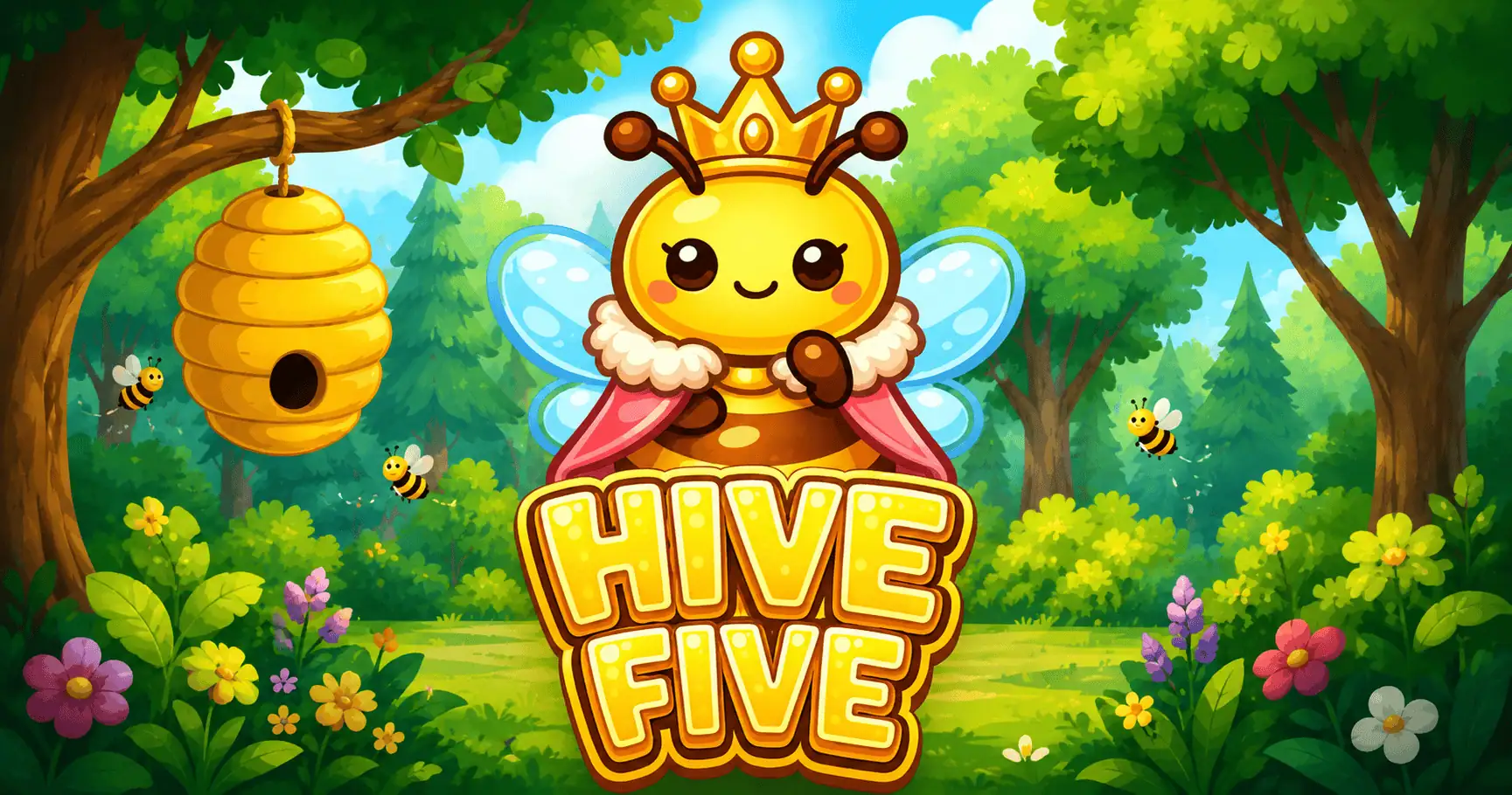 Hive Five Slot Demo by Catville Games slot cover image