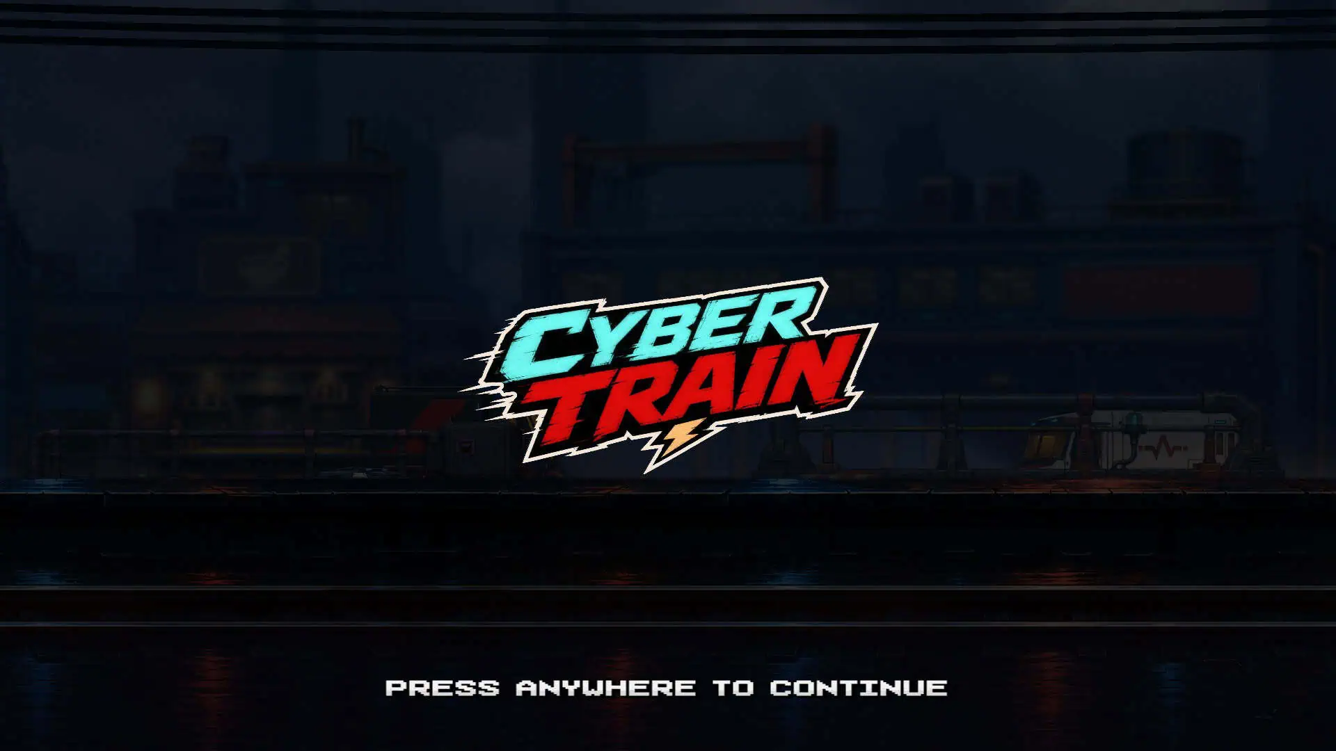Cyber Train slot intro screen