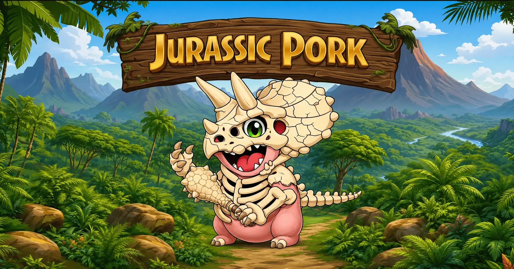 Jurassic Pork Slot Demo by Cloud Frog Labs slot cover image