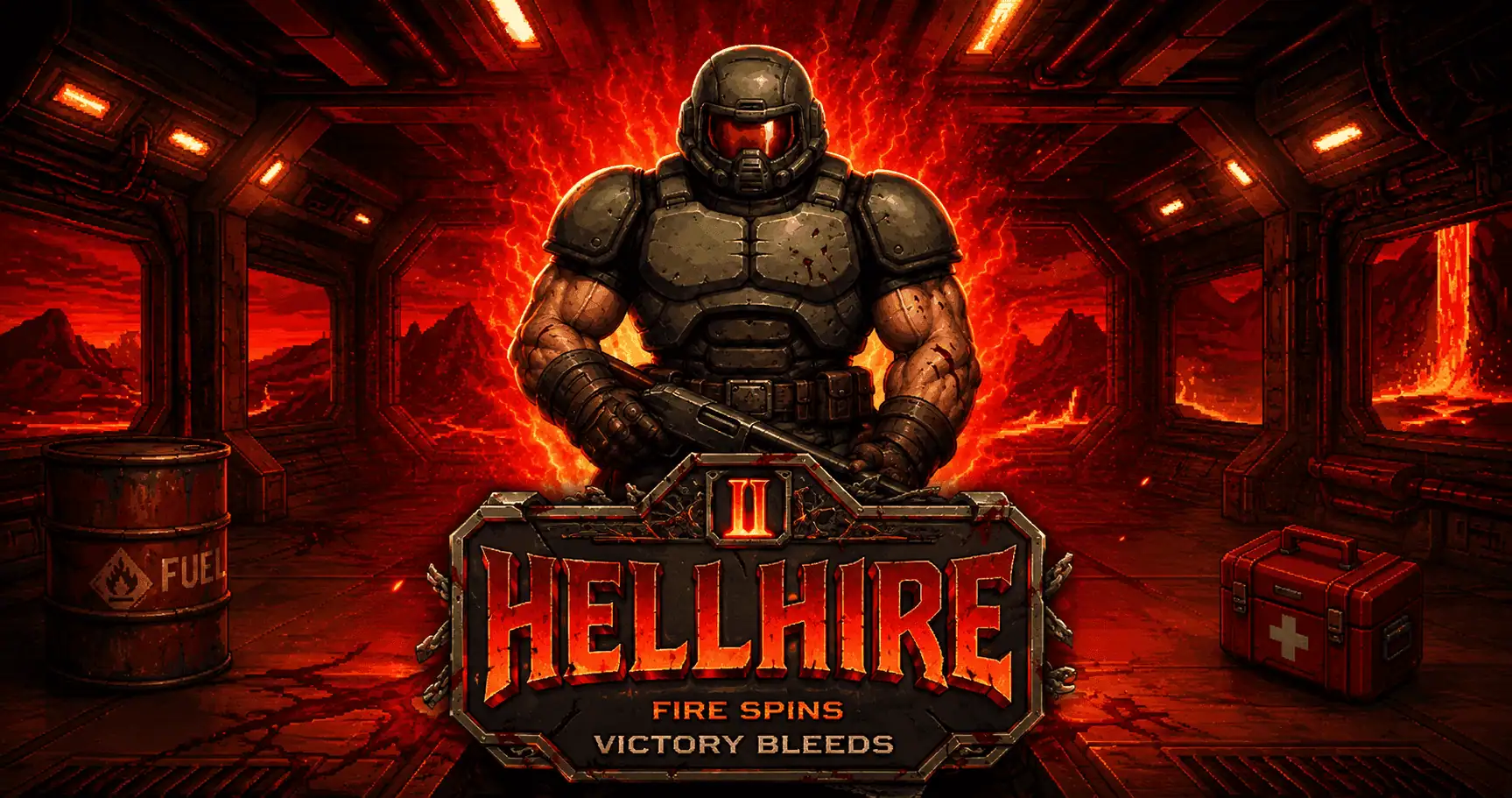 Hellhire Slot Demo by Clueless Kangaroo slot cover image