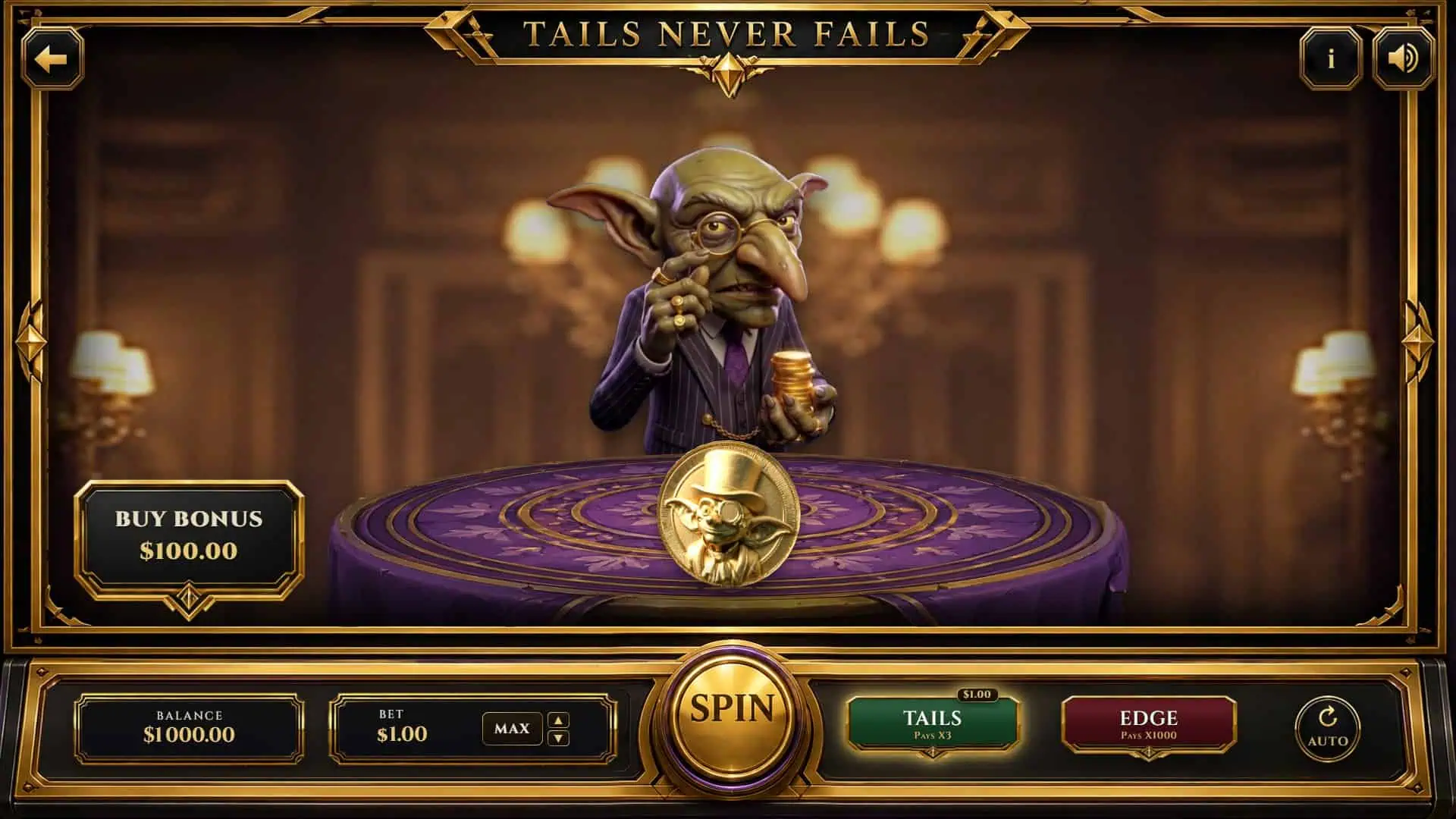 Tails Never Fails slot gameplay reels