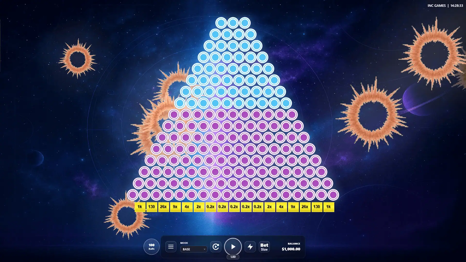 3D Plinko 10000x slot gameplay reels