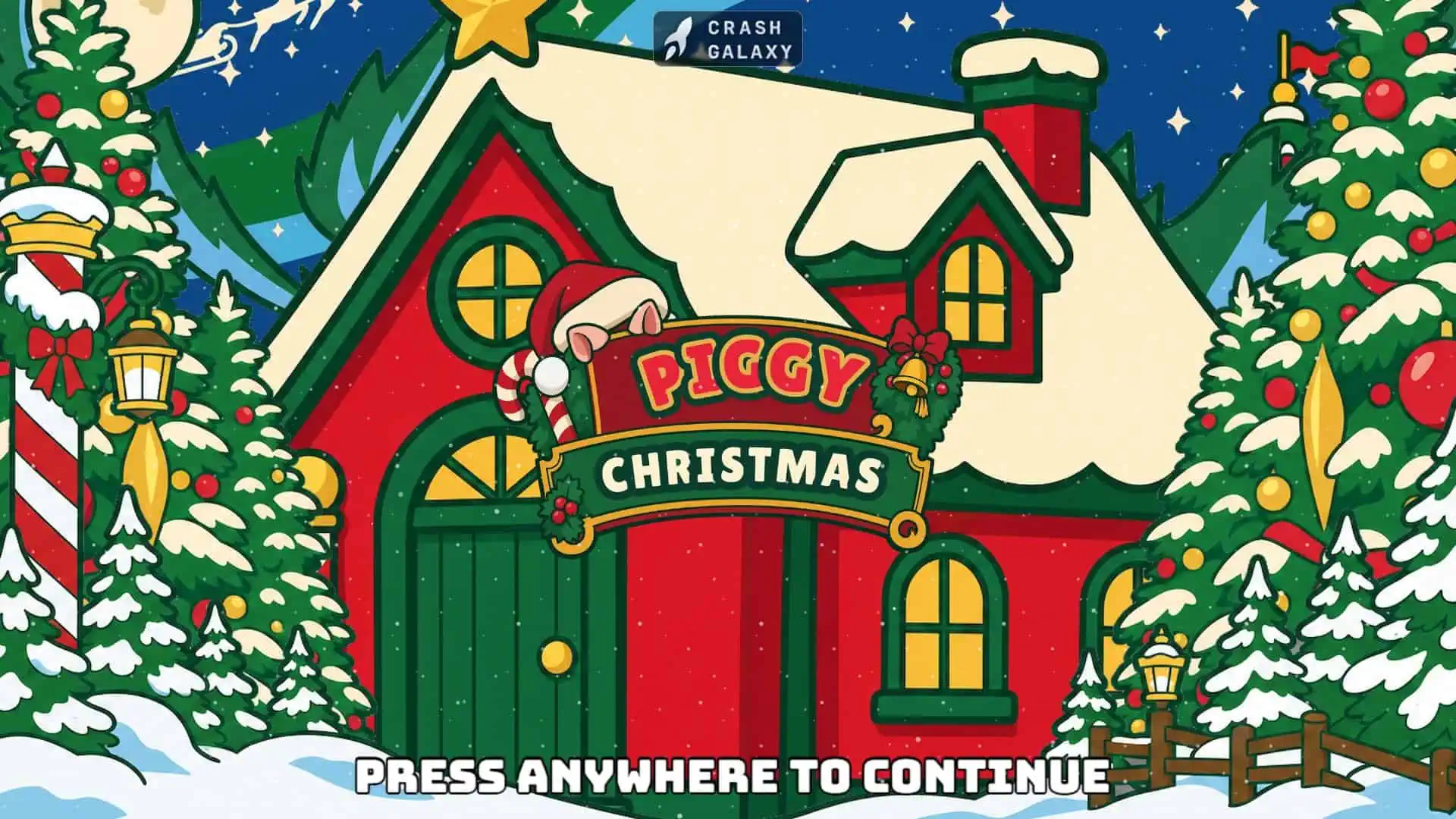 Piggy Christmas slot intro screen