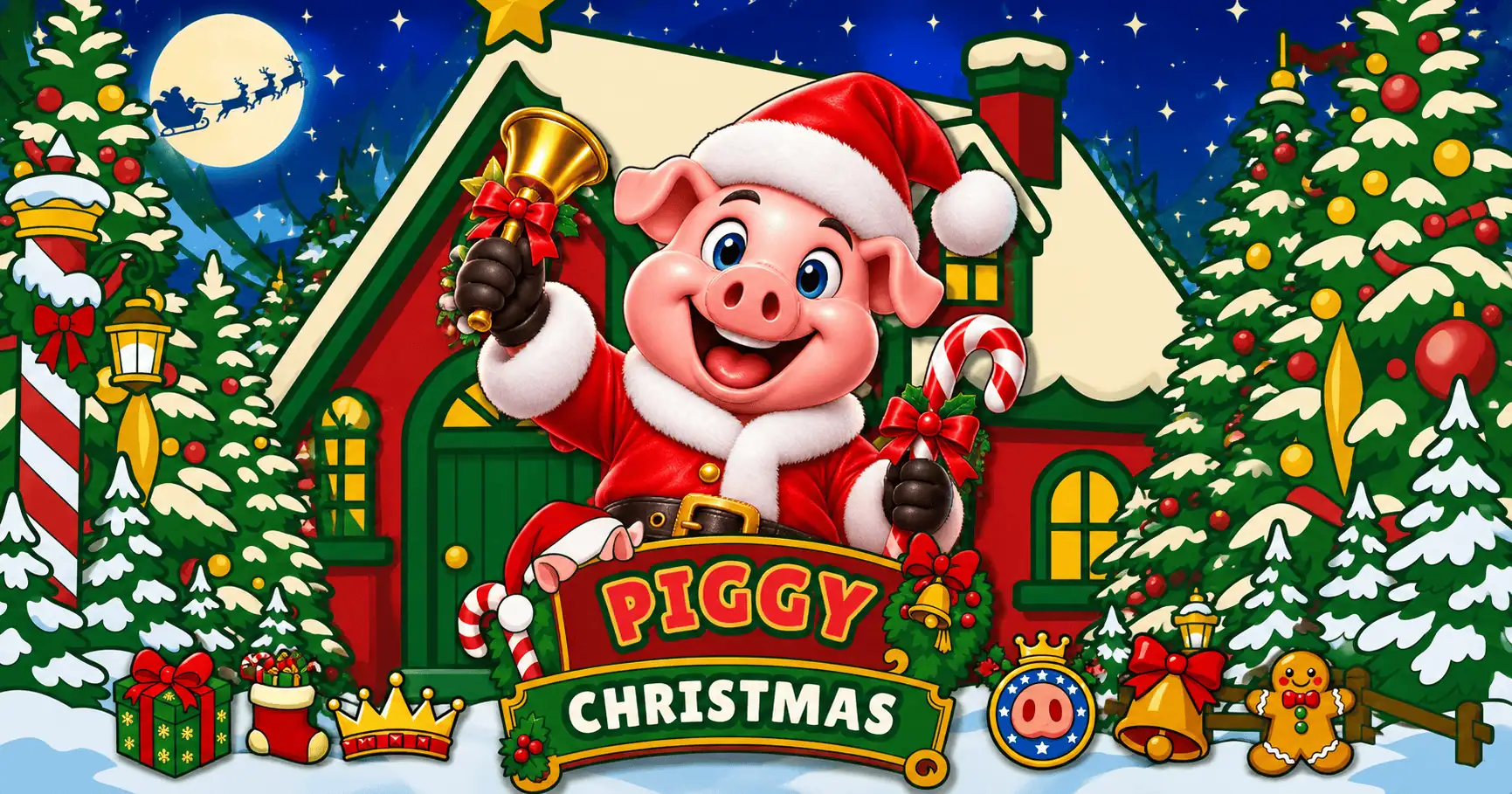 Piggy Christmas Slot Demo by Crash Galaxy slot cover image