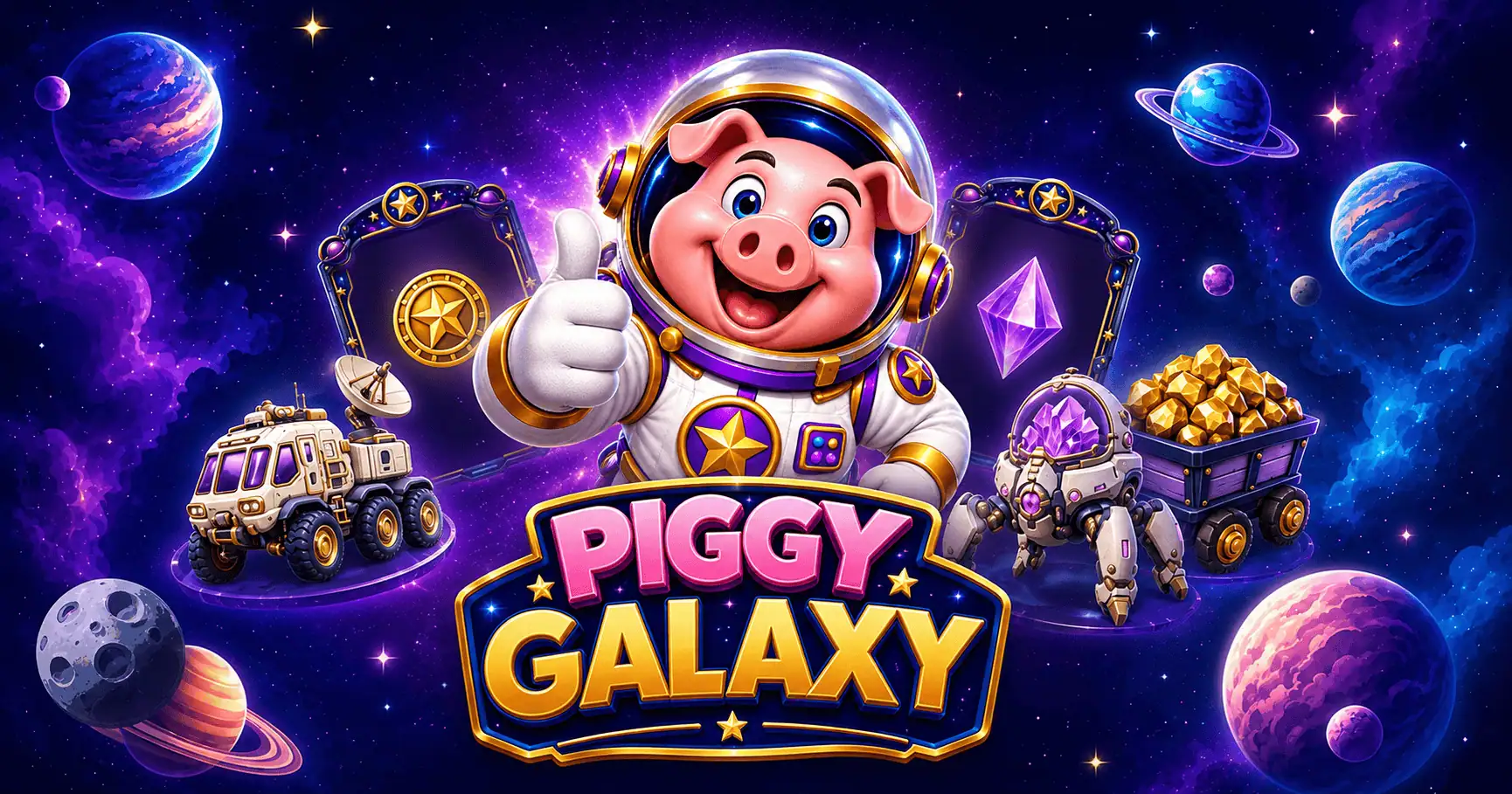 Piggy Galaxy Slot Demo by Crash Galaxy slot cover image