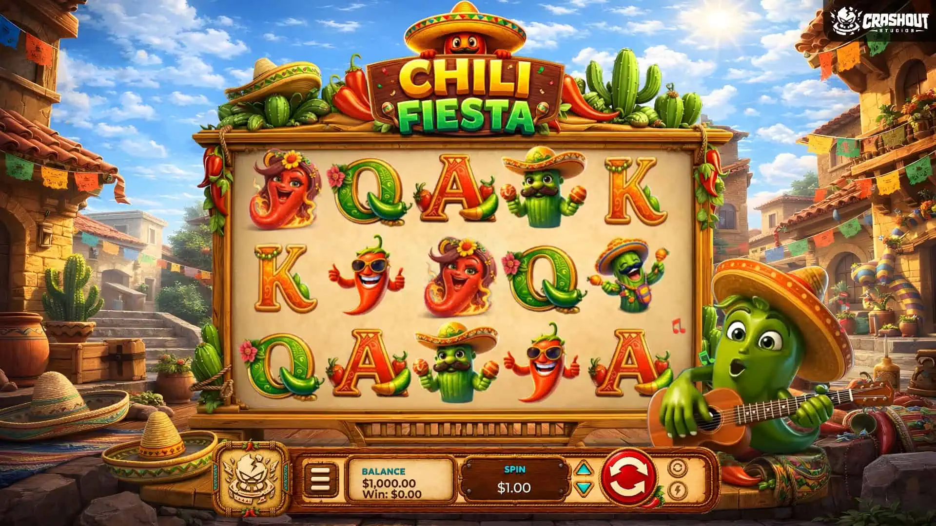 Chili Fiesta slot gameplay reels