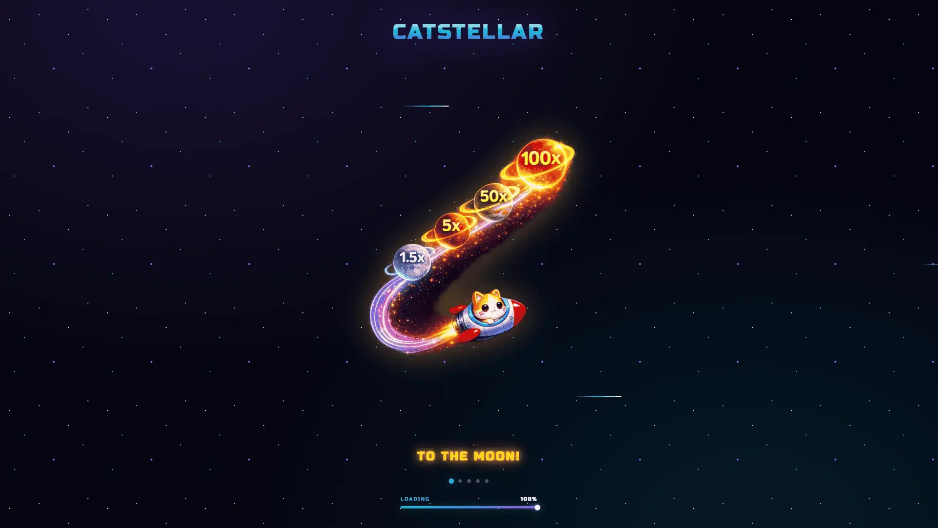Catstellar slot intro screen