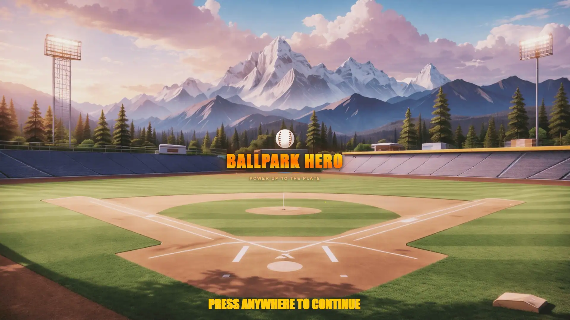 Ballpark Hero slot intro screen