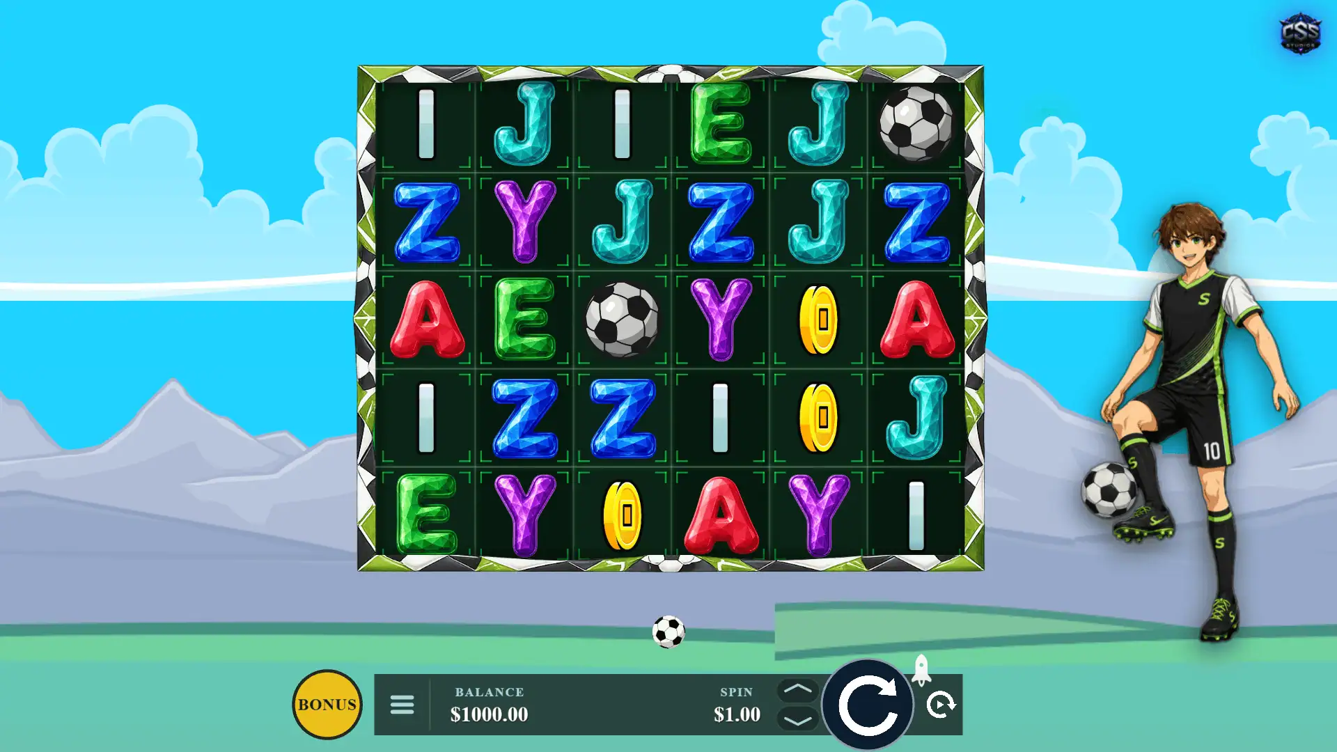 Pitch Hero slot gameplay reels