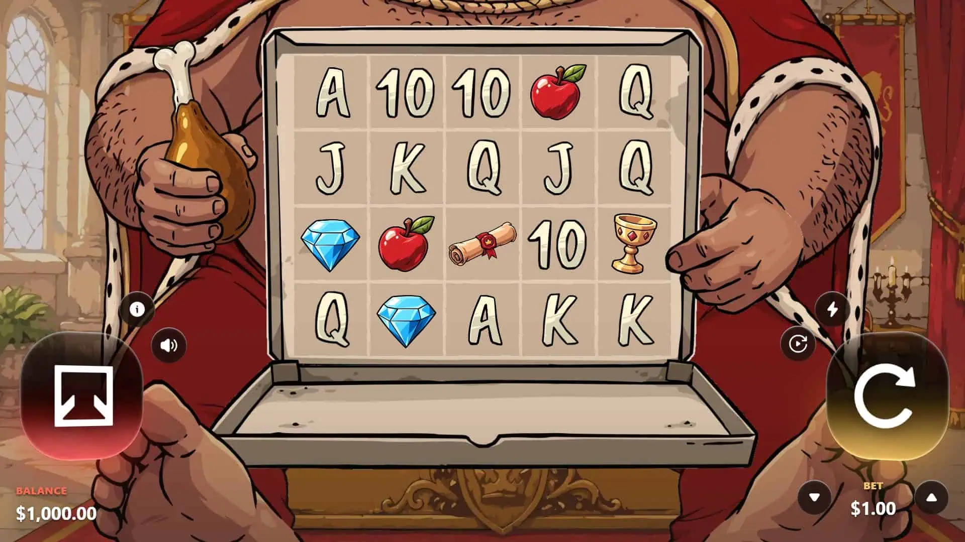 Polish King slot gameplay reels