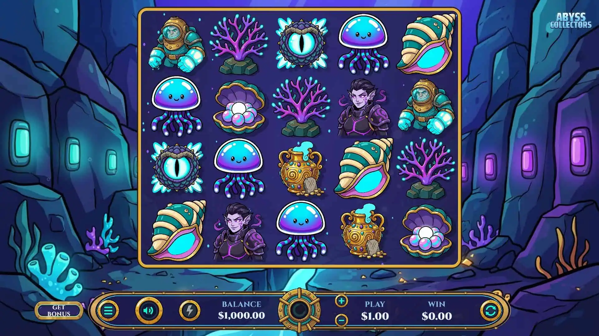 Abyss Collectors slot gameplay reels