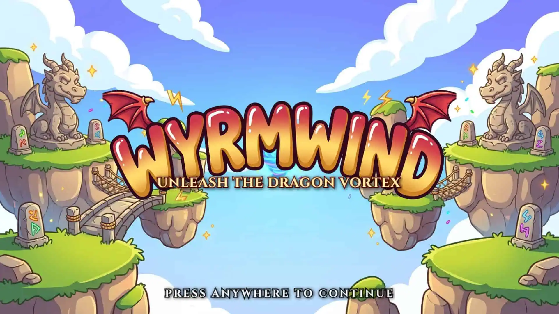 Wyrmwind slot intro screen