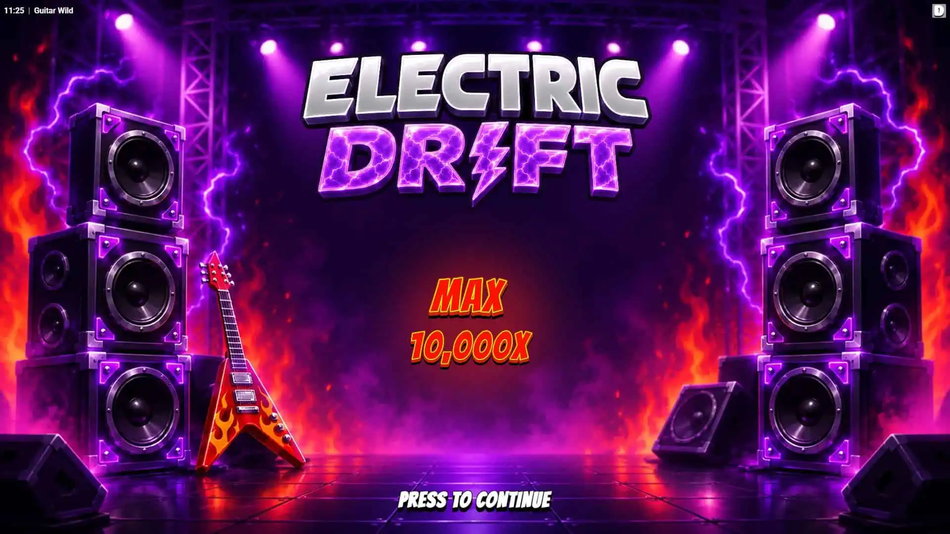 Electric Drift slot intro screen