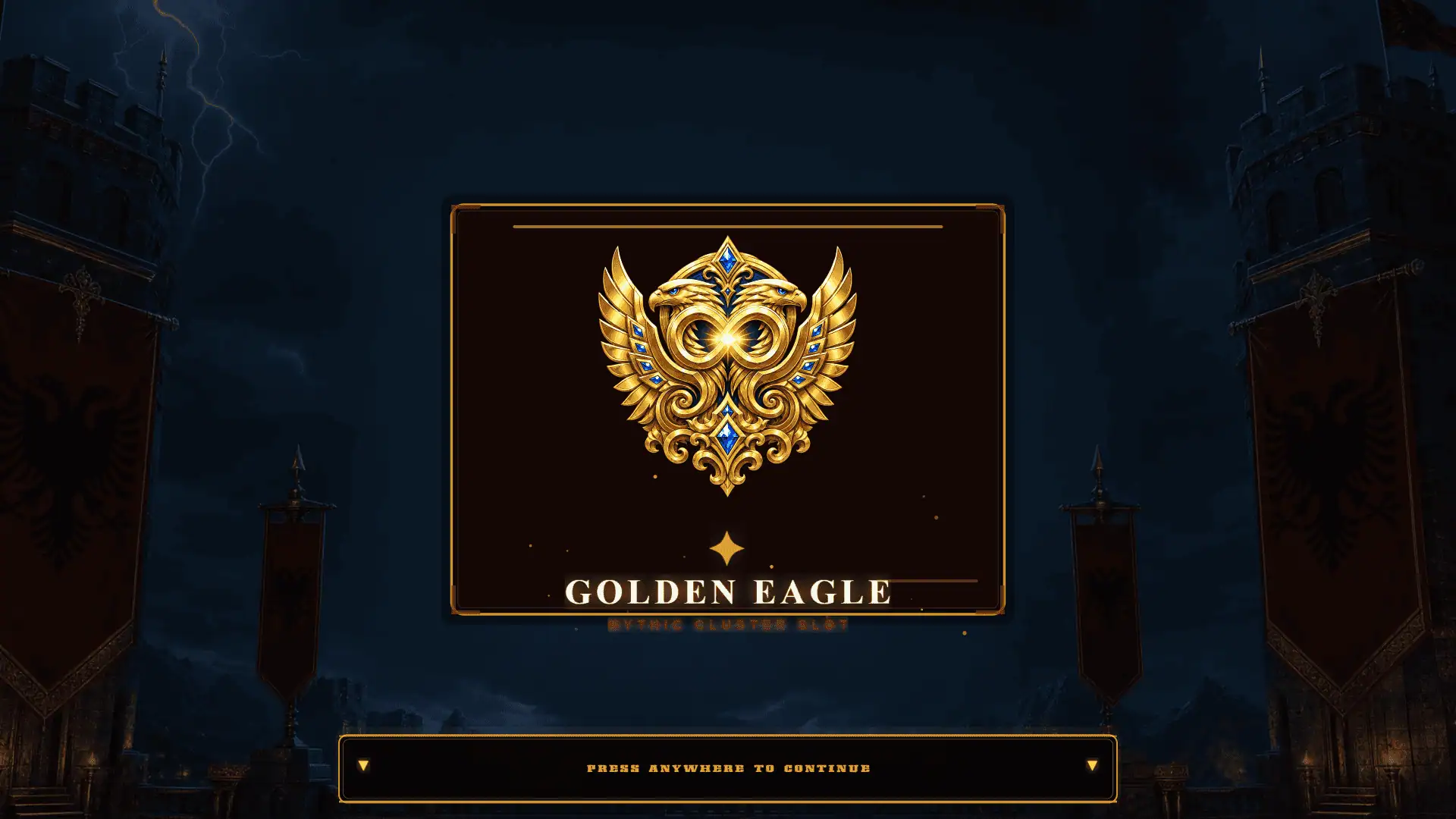 Golden Eagle slot intro screen