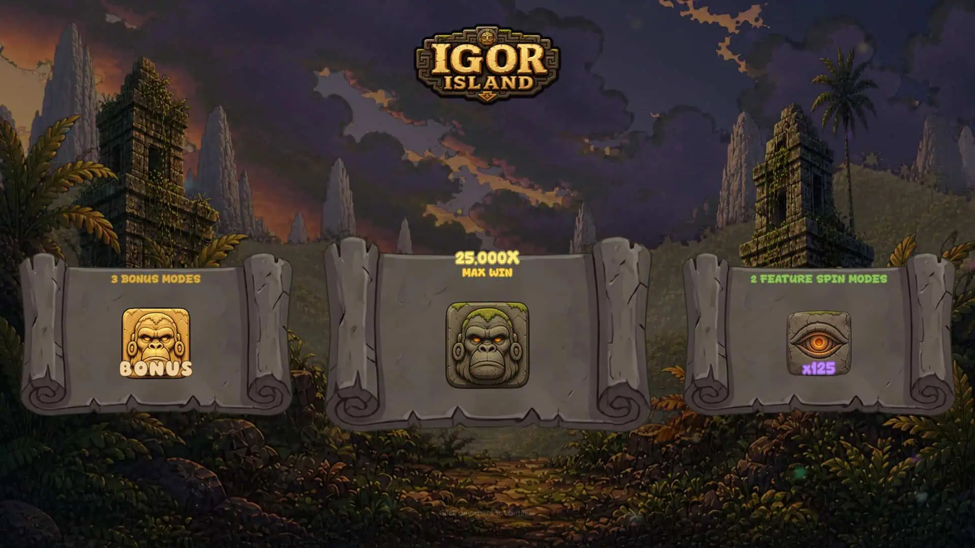 Igor Island slot intro screen