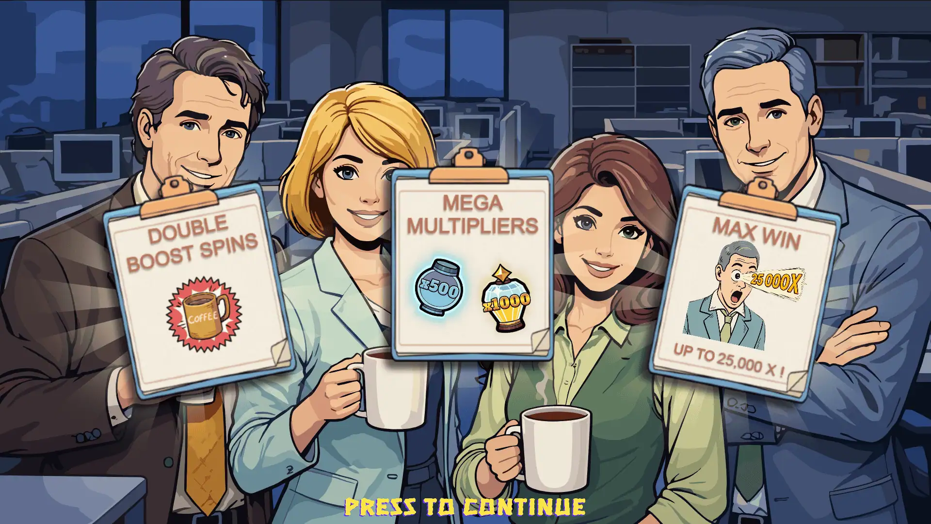 Boring Job slot intro screen