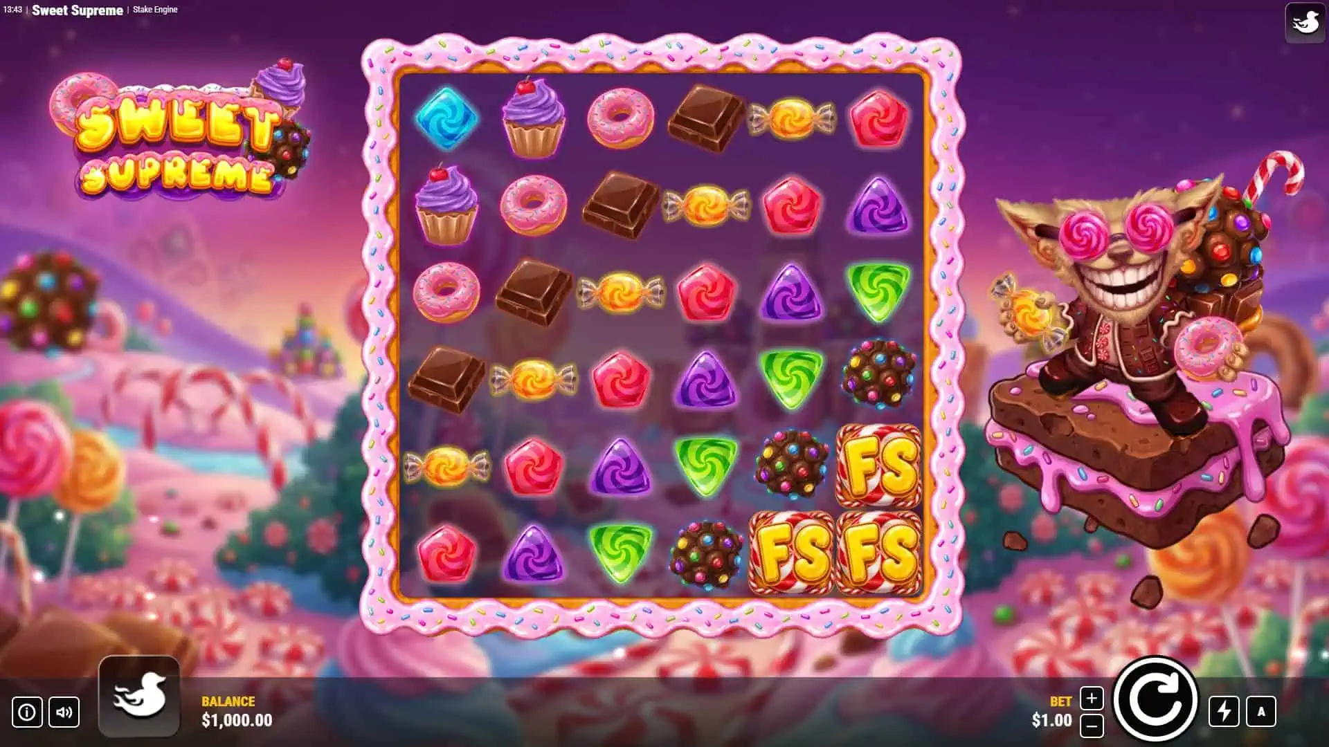 Sweet Supreme slot gameplay reels