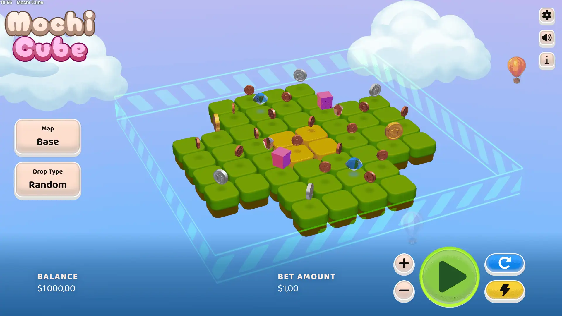 Mochi Cube slot gameplay reels