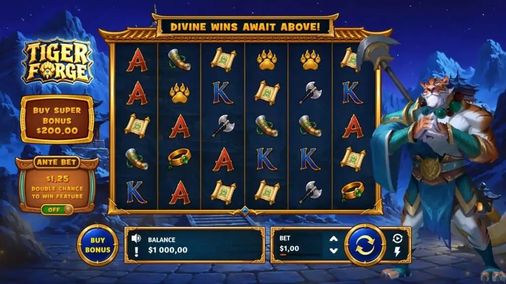 Fluxongames tiger force slot game preview
