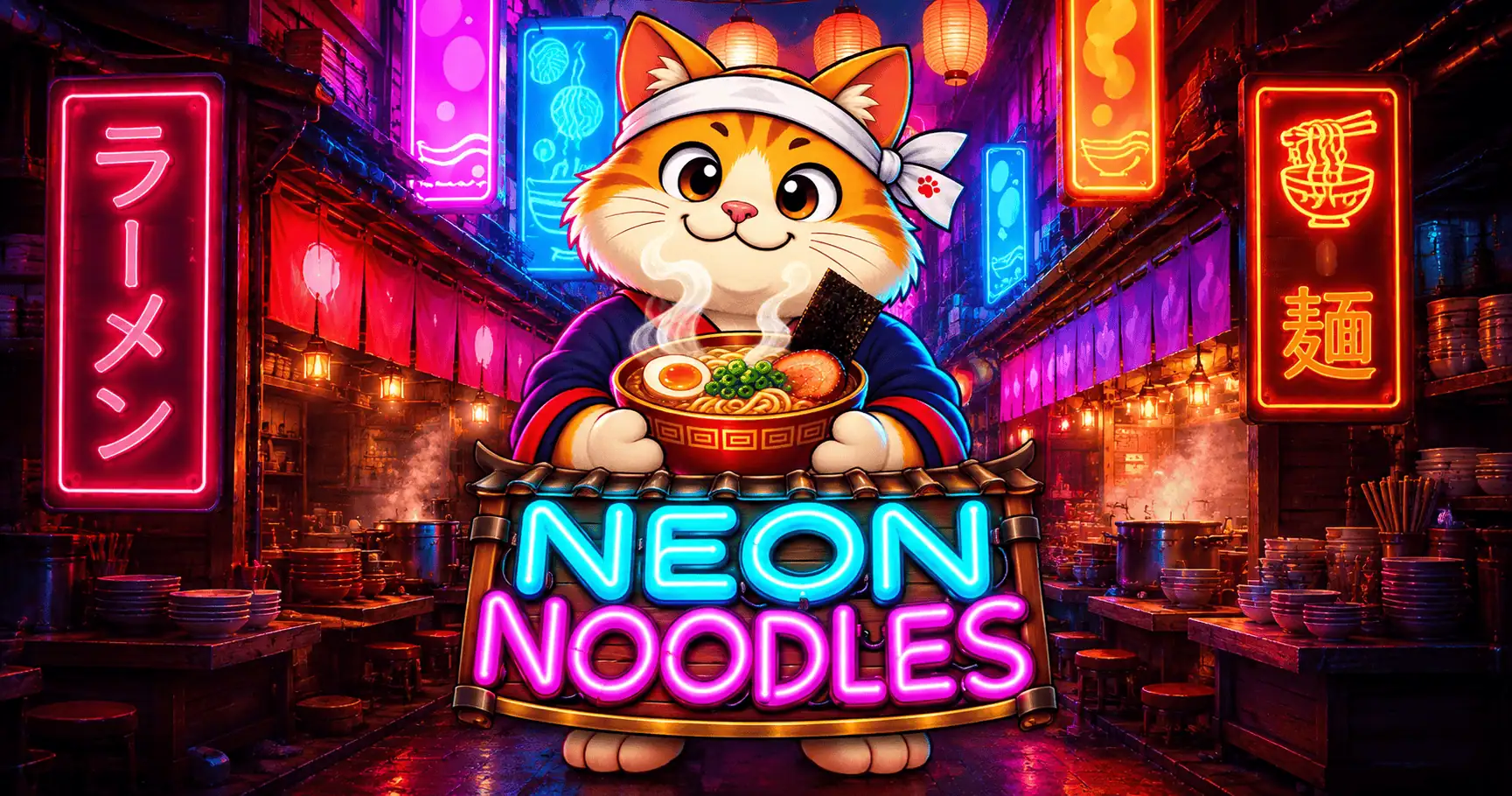 Neon Noodles Slot Demo by Foot Gaming slot cover image