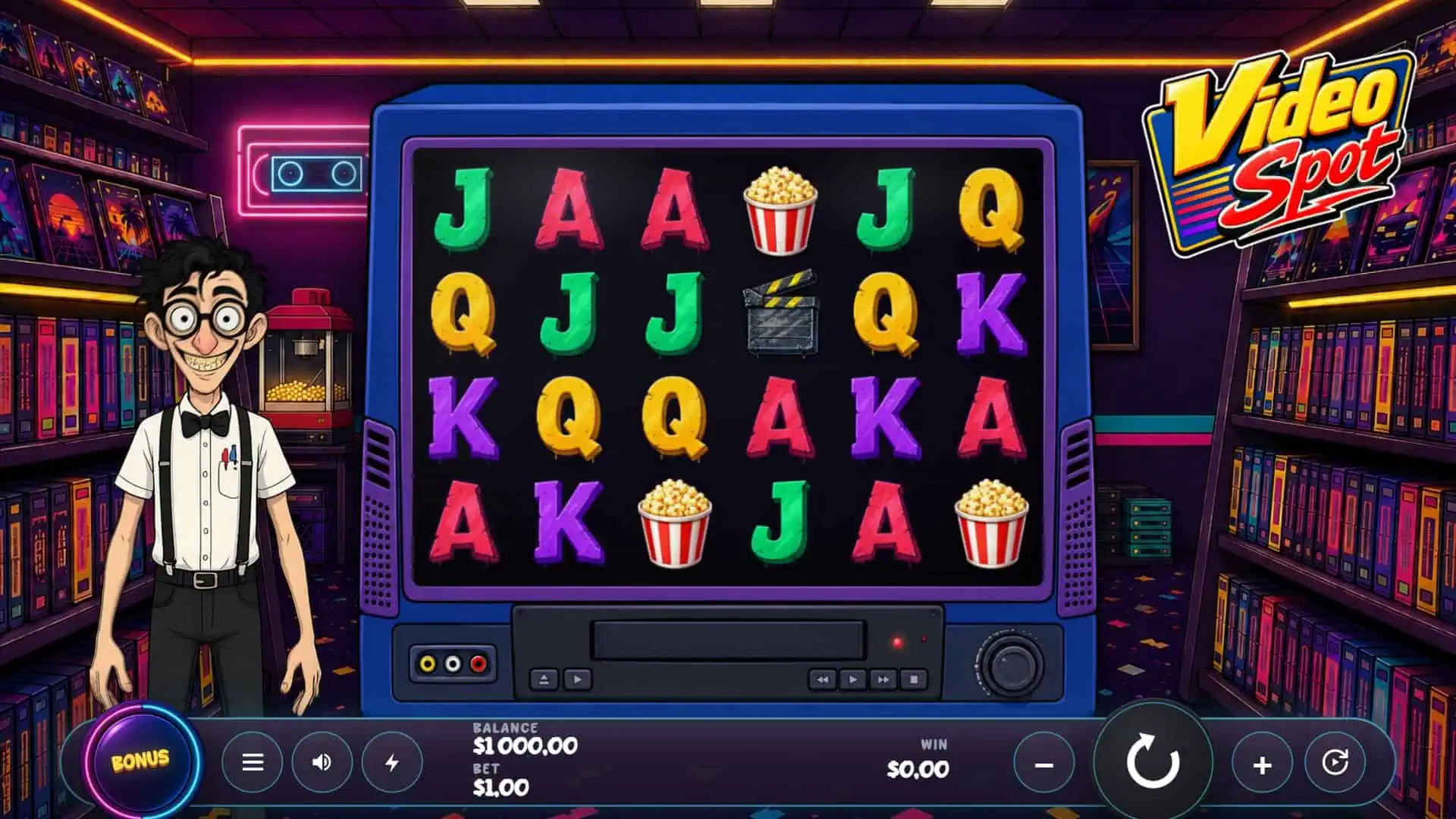 Video Spot slot gameplay reels