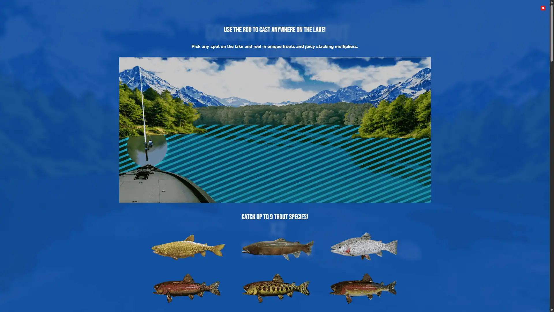 Trout Valley bonus buy menu