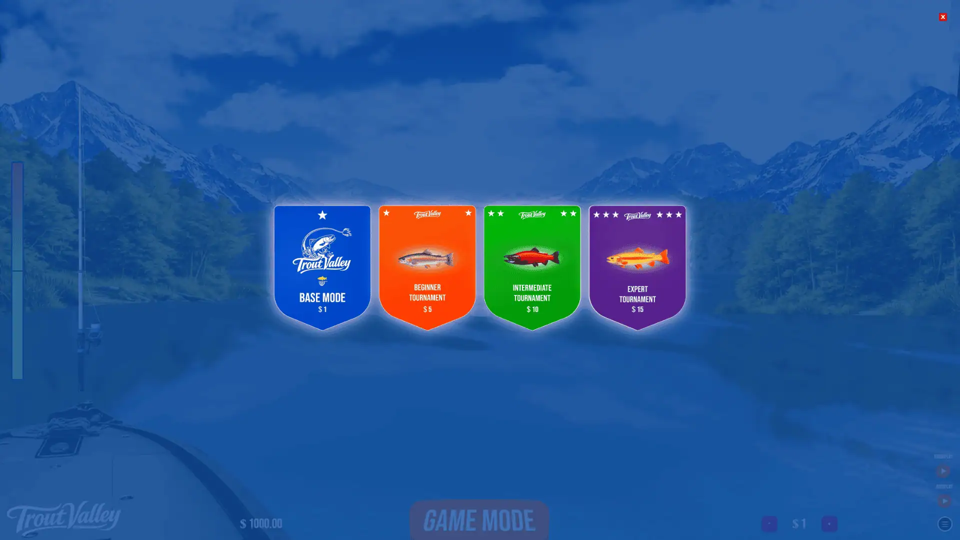Trout Valley slot intro screen