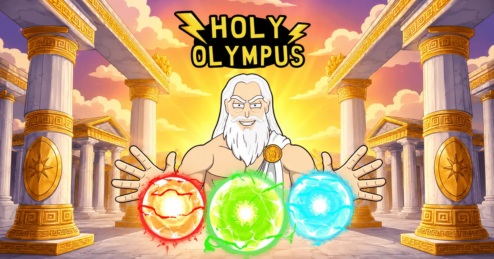 Holy Olympus Slot Demo by Funky Games slot cover image