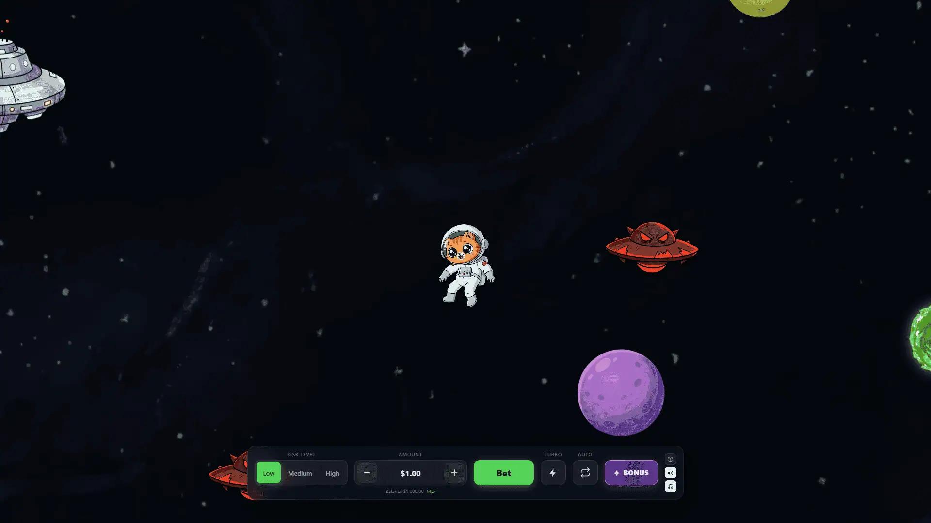 Space Kitty slot gameplay reels