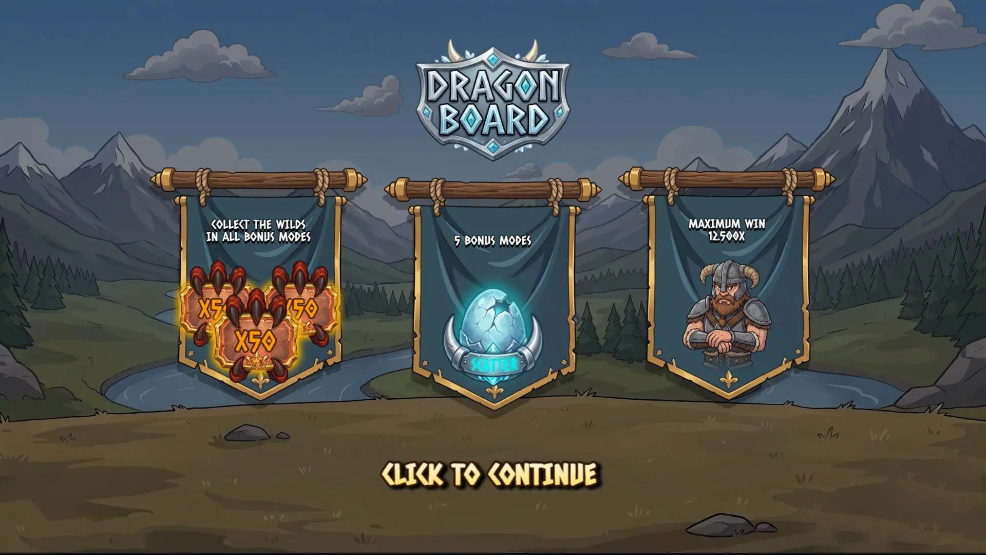 Dragon Board slot intro screen