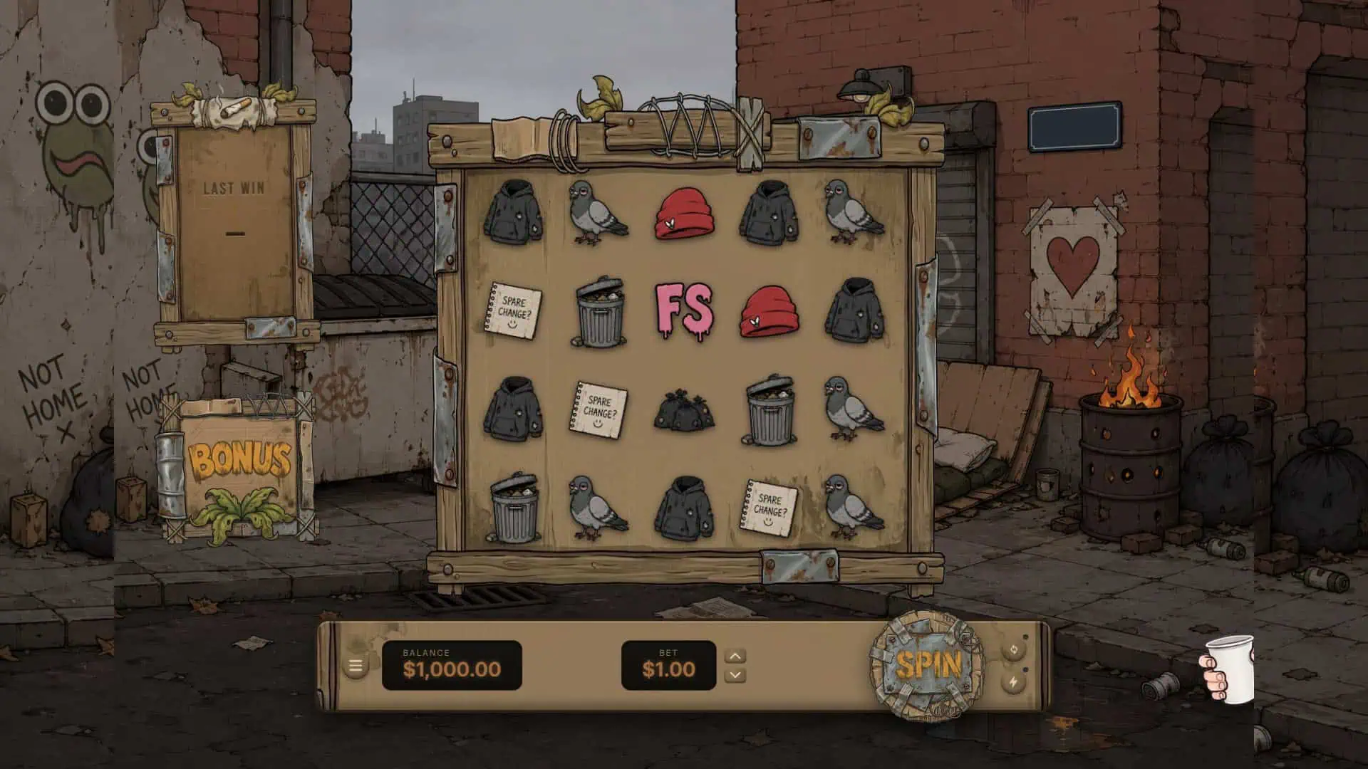 Cardboard Fortune slot gameplay reels