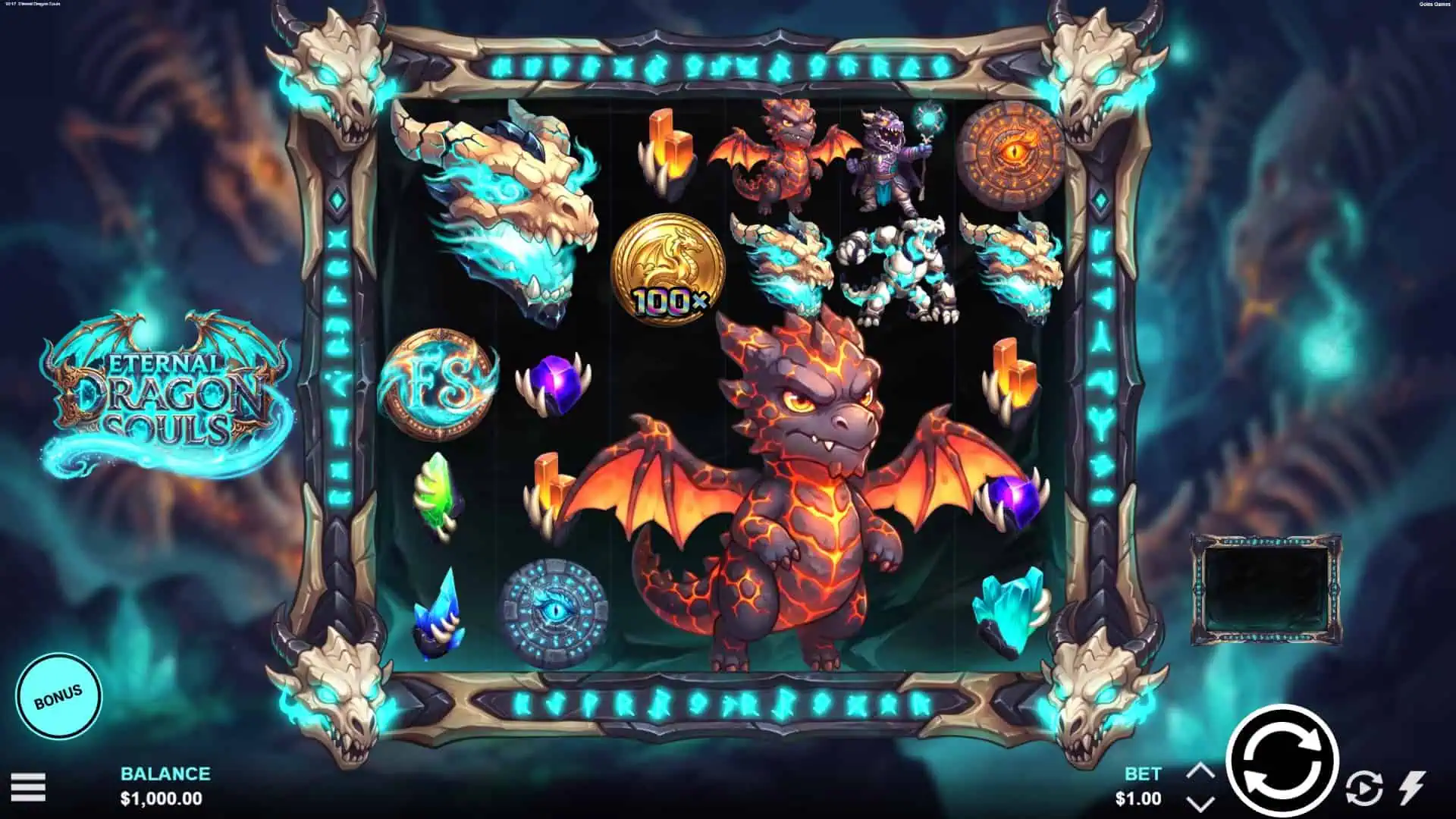 Eternal Dragon Souls slot gameplay reels