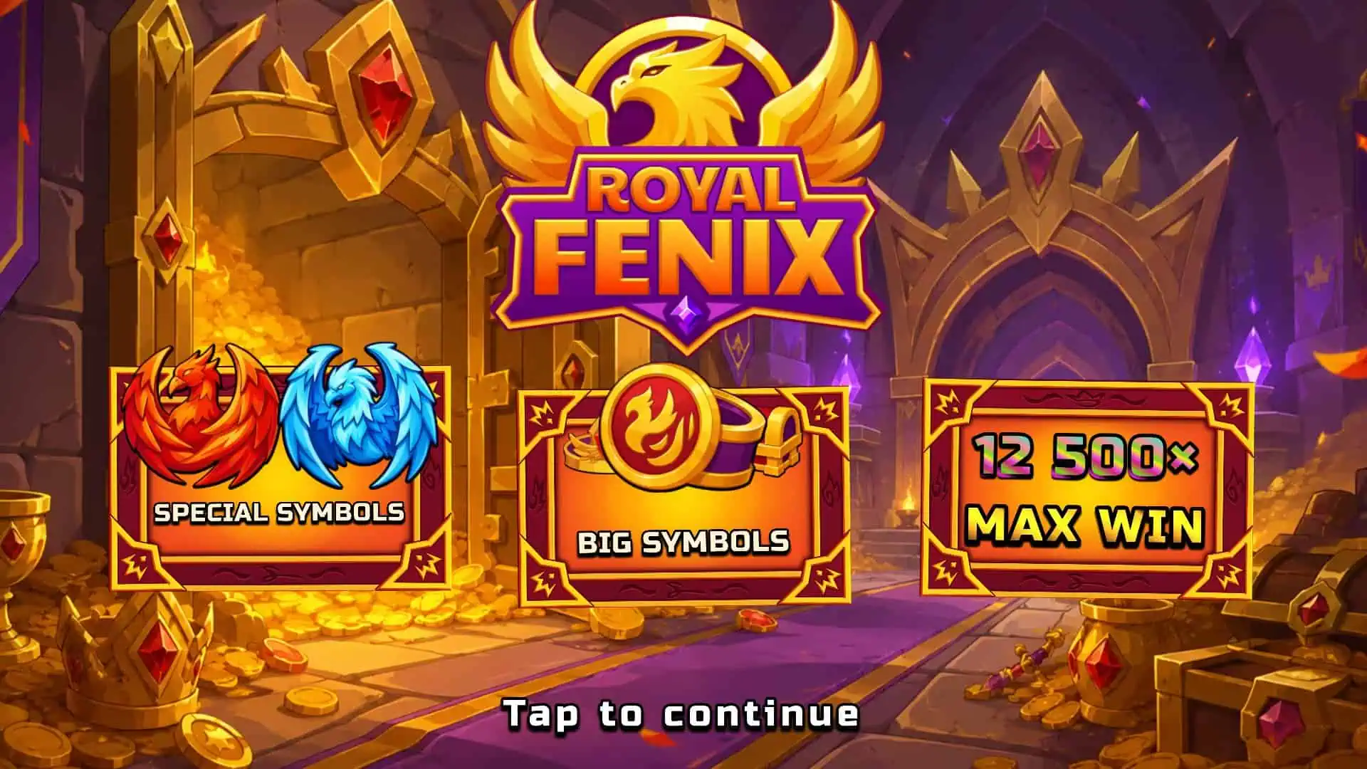 Royal Fenix slot intro screen