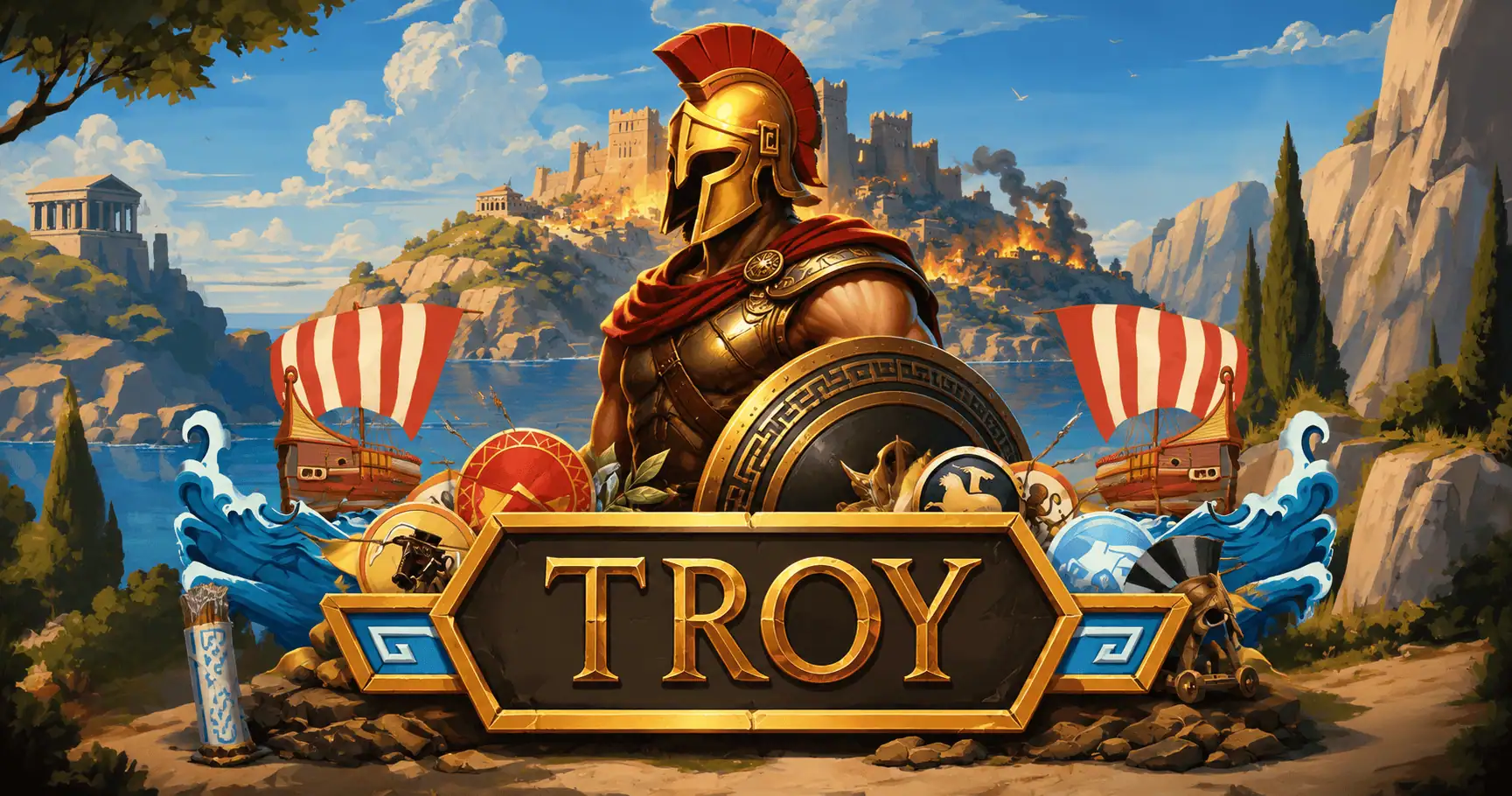 Troy Slot Demo by Good Odds slot cover image