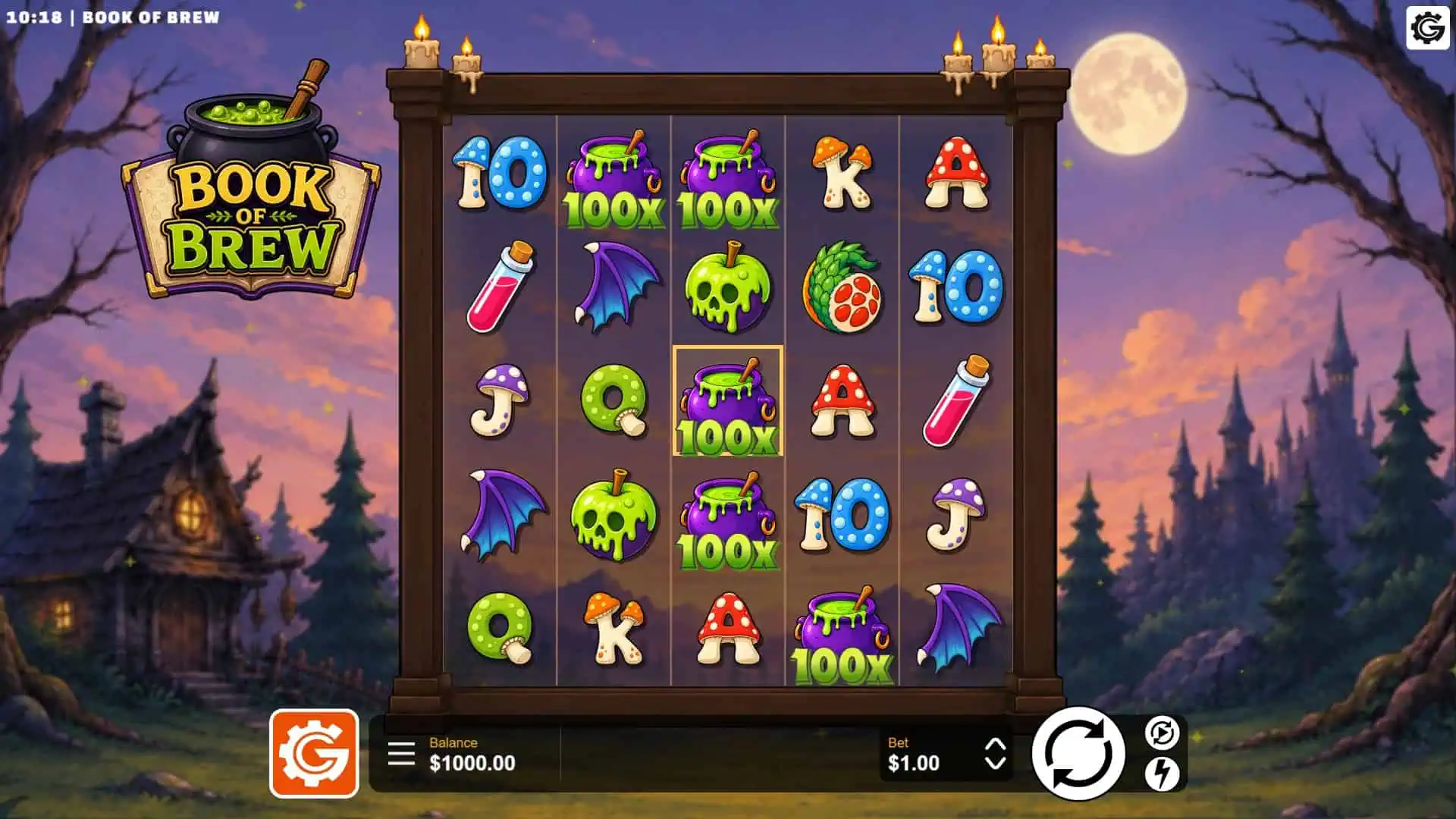 Book of Brew slot gameplay reels