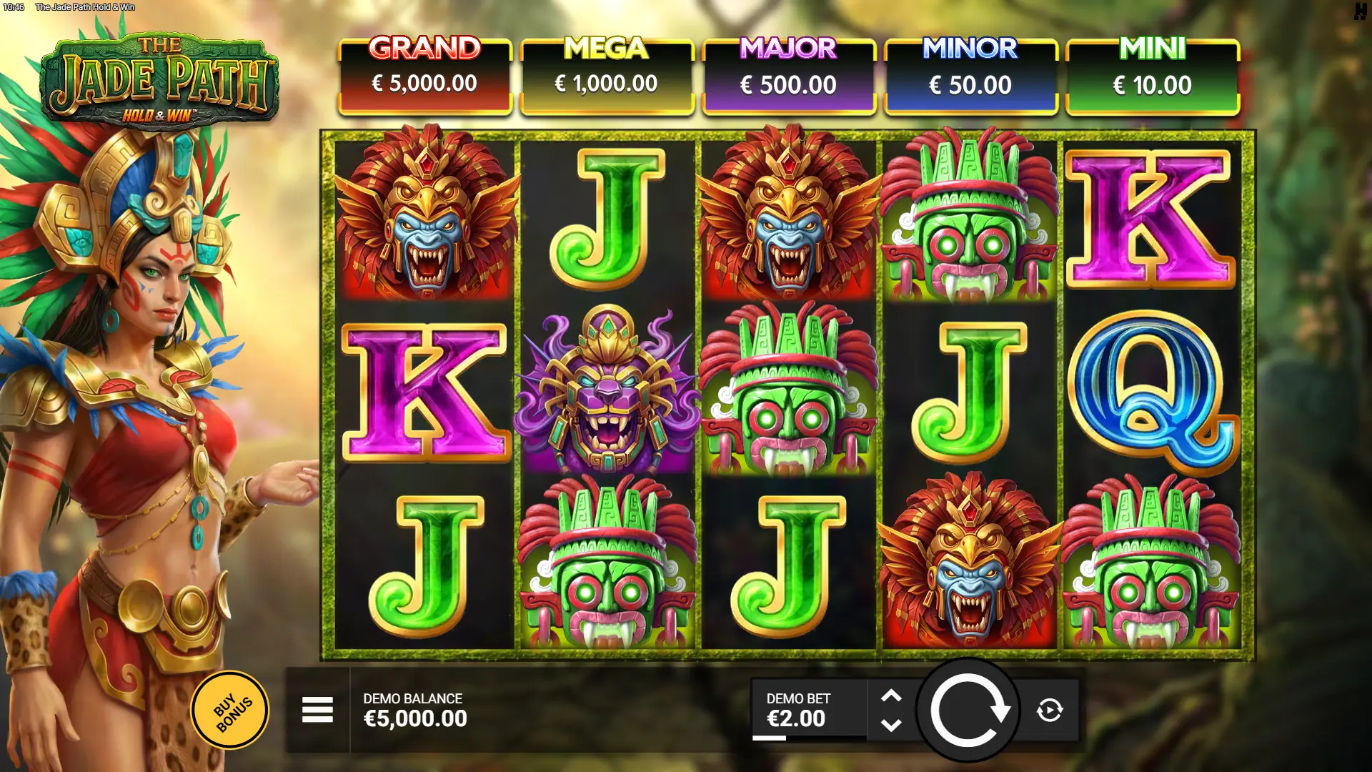 The Jade Path Hold & Win slot gameplay reels