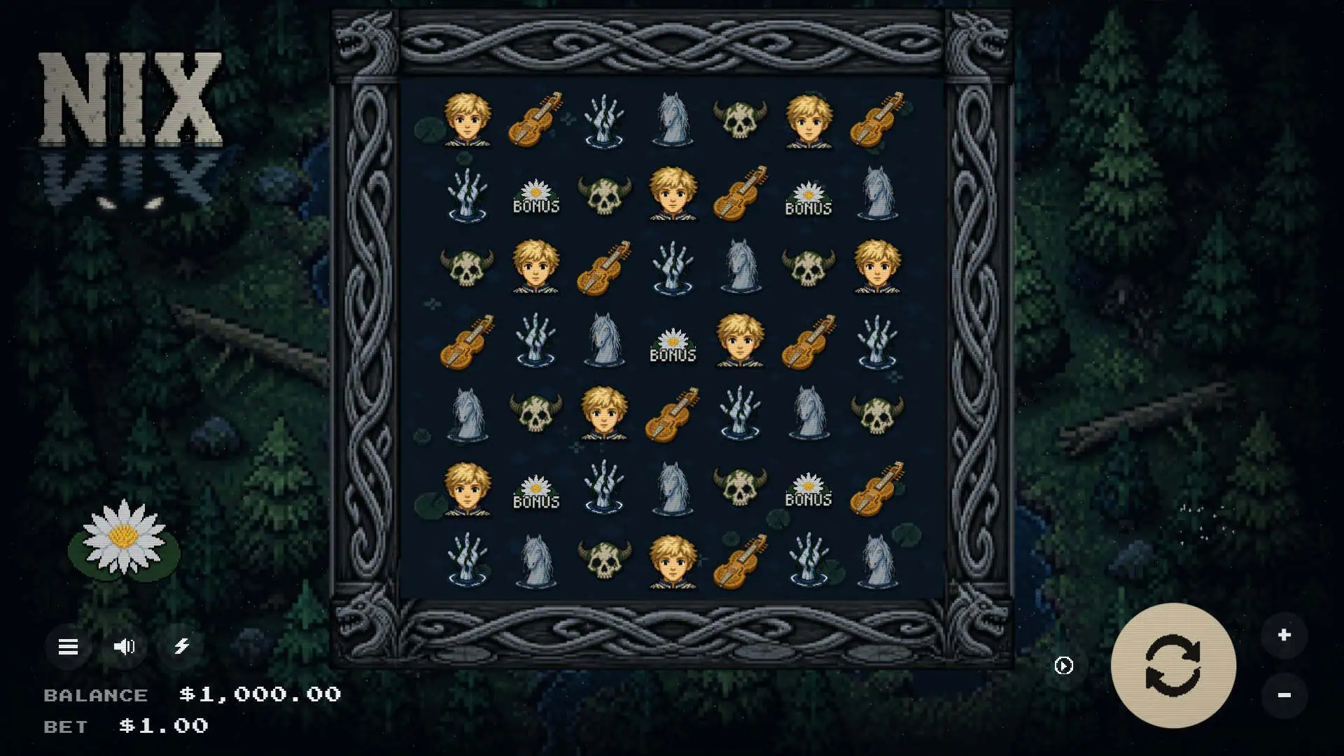 Nix slot gameplay reels