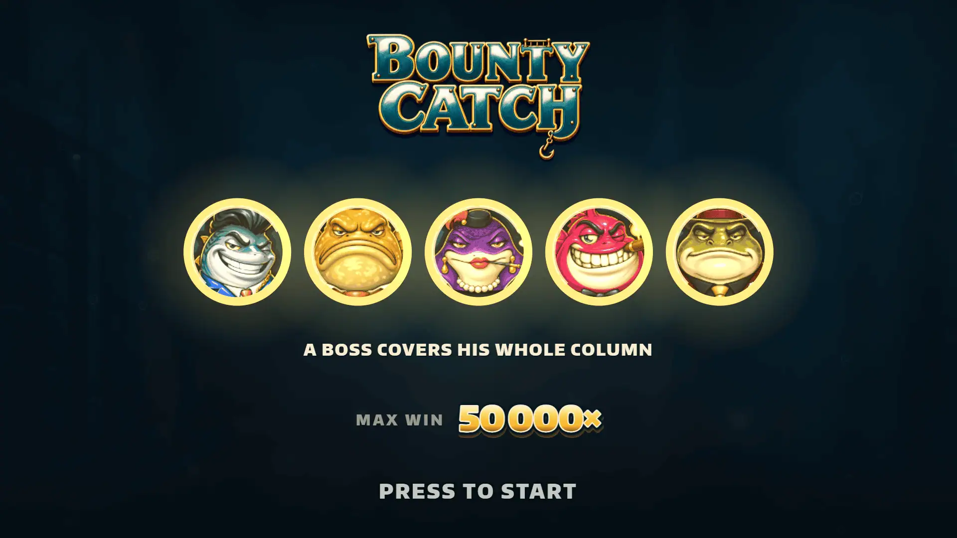 Bounty Catch slot intro screen