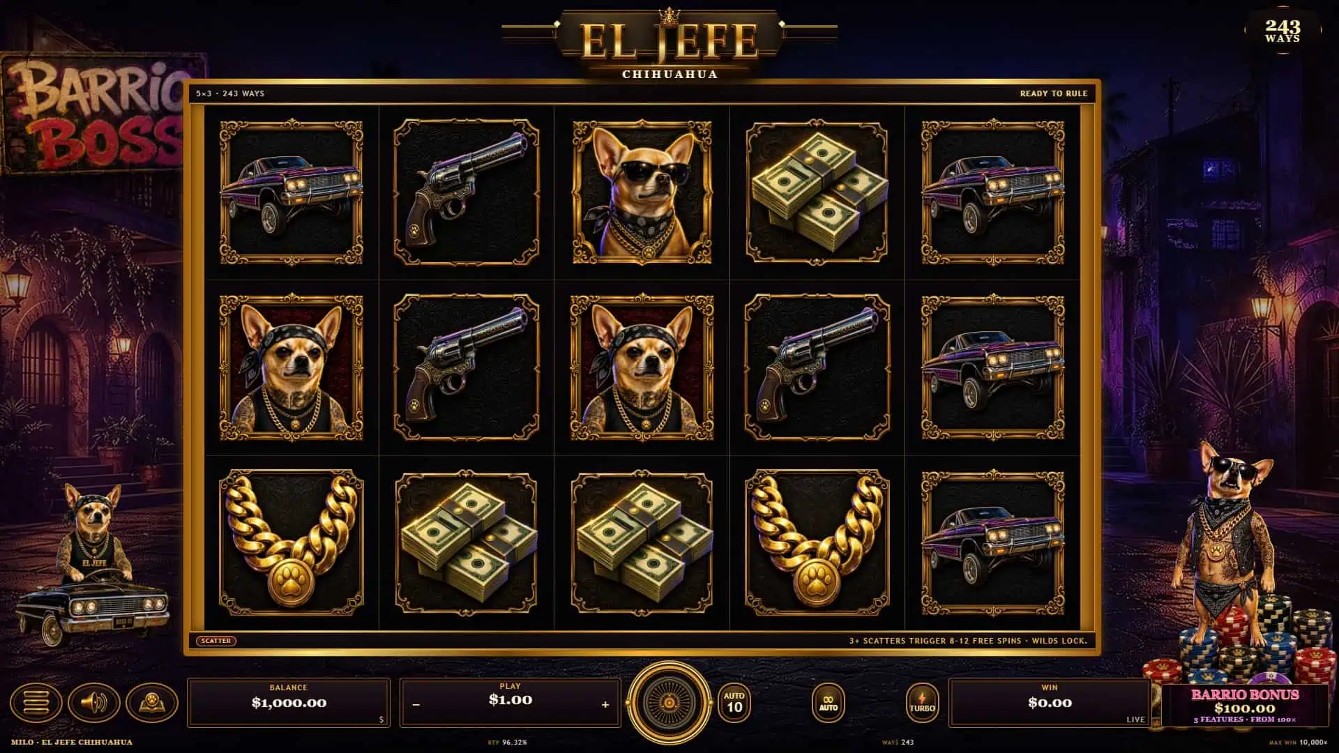 El Jefe slot gameplay reels